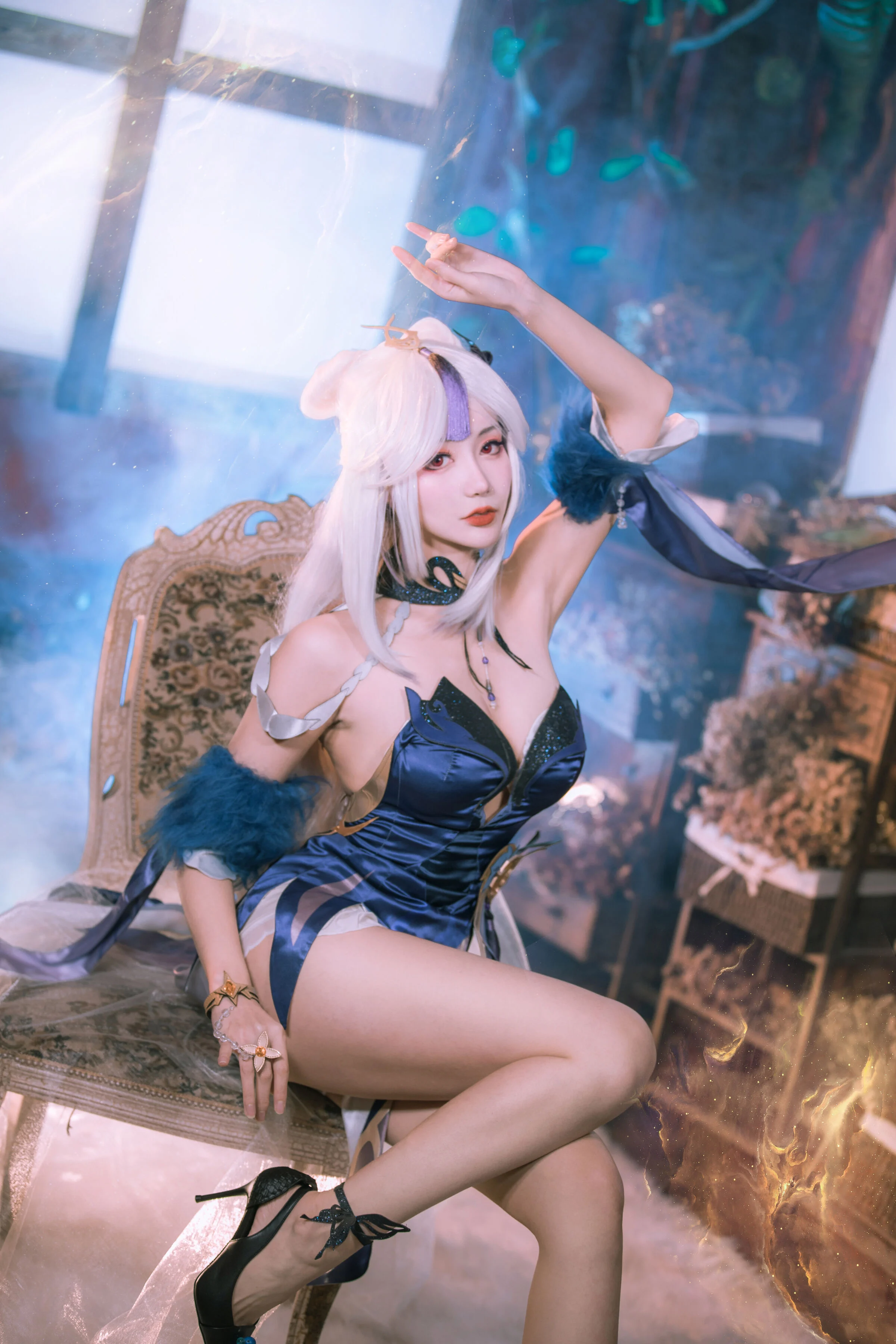 Đọc truyện hentai Tuyển tập Albums siêu phẩm Cosplay - Chap 376 - KisaragiAsh - Váy dạ hội hoa lan Ningguang