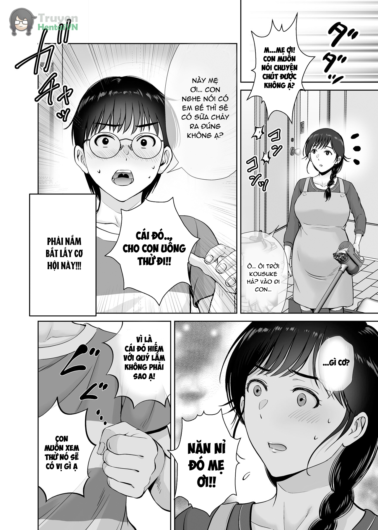 Đọc truyện hentai Kyonyuu Kaa-san ga Boku no Me mo Mae de 2 ~Bonyuu Mamire de Ikimakutta Hanashi~ - Oneshot