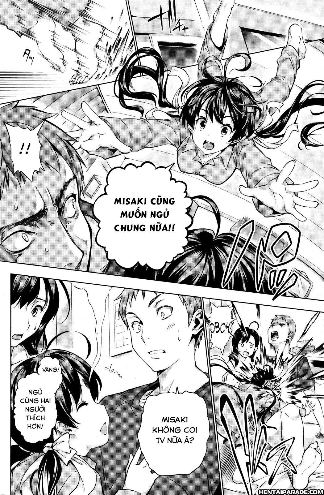 Đọc truyện hentai Happy Family Sleep - OneShot