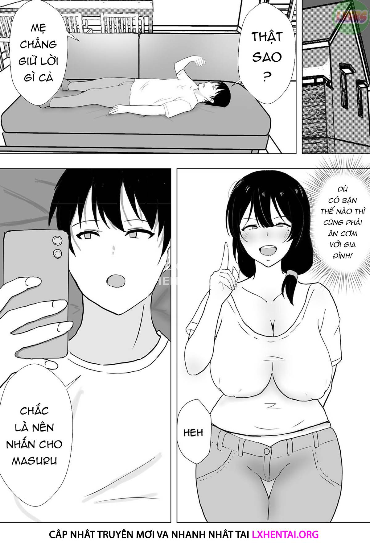 Đọc truyện hentai Người mẹ yêu quý của tôi, cô bạn gái ngốc nghếch của tôi - Chap 1
