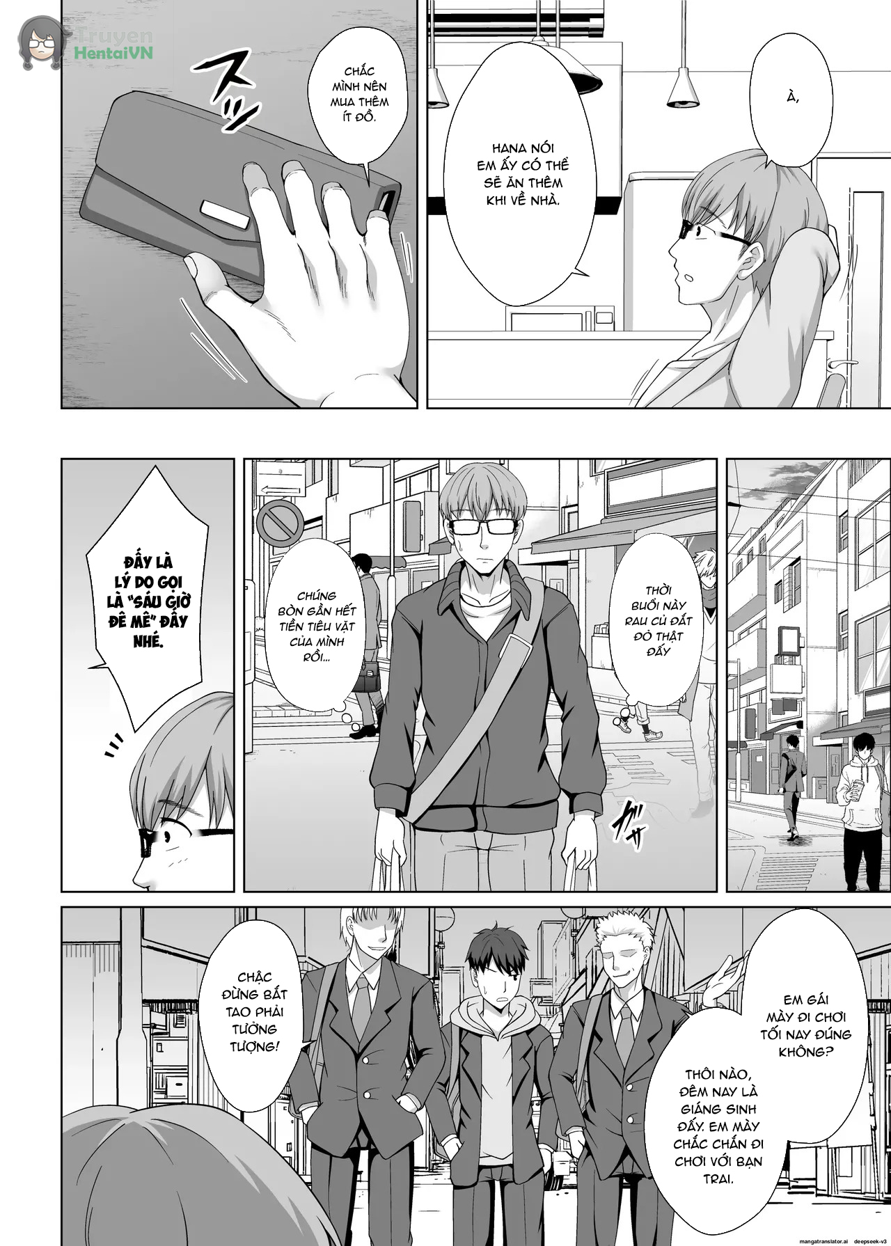 Đọc truyện hentai Imouto ga Asagaeri shita Christmas ~Teshio ni Kaketa Imouto wa Yarichin Kareshi ni Sei no Roku Jikan Kotteri Dakareteita~ - Oneshot