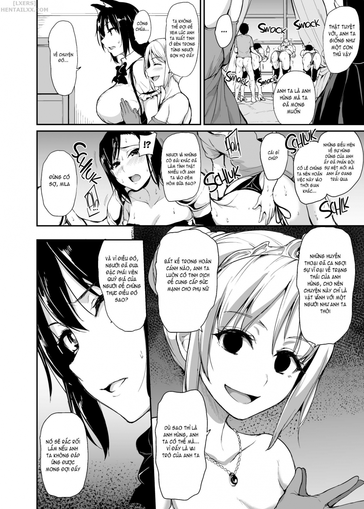 Đọc truyện hentai Tales of a Harem in Another World - Chap 3 - Creampie the Lady Knights!
