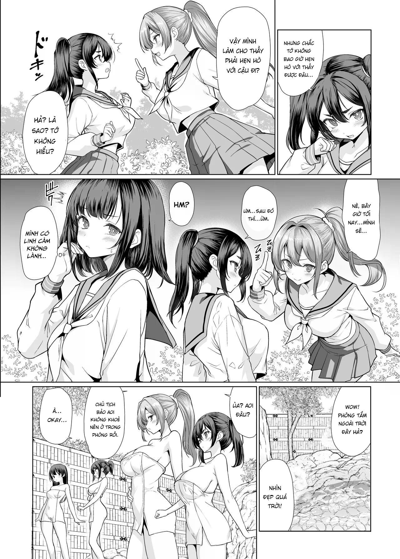 Đọc truyện hentai Onsen Haitte tara Joseito-tachi ga Osotte Kita - Oneshot