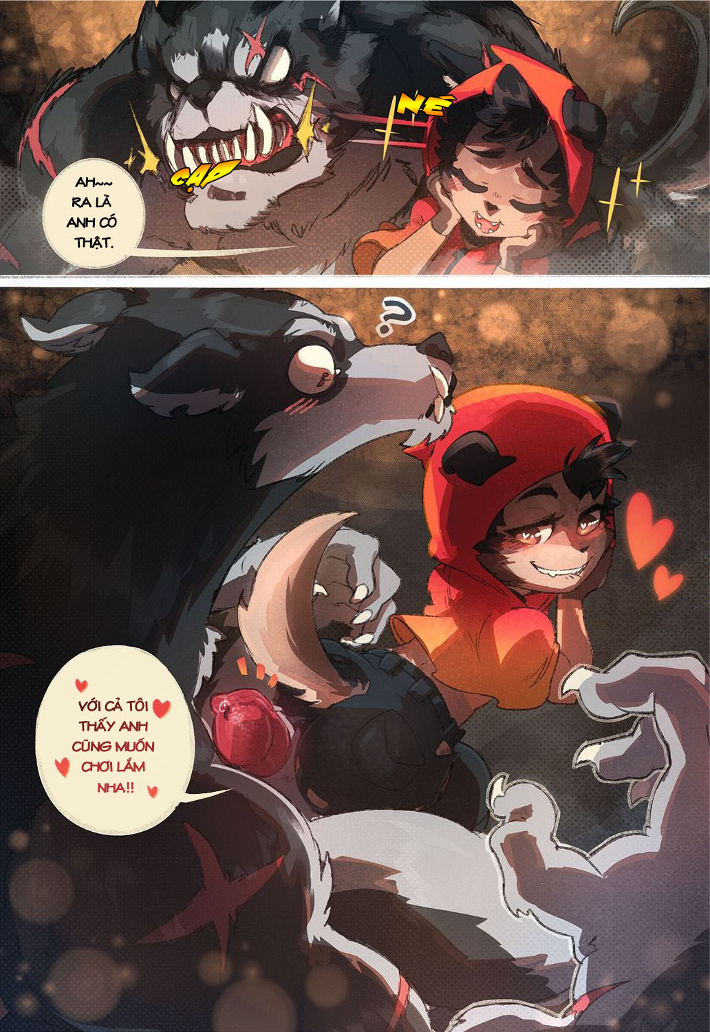 Đọc truyện hentai Chó sói quàng khăn đỏ - Chap 1