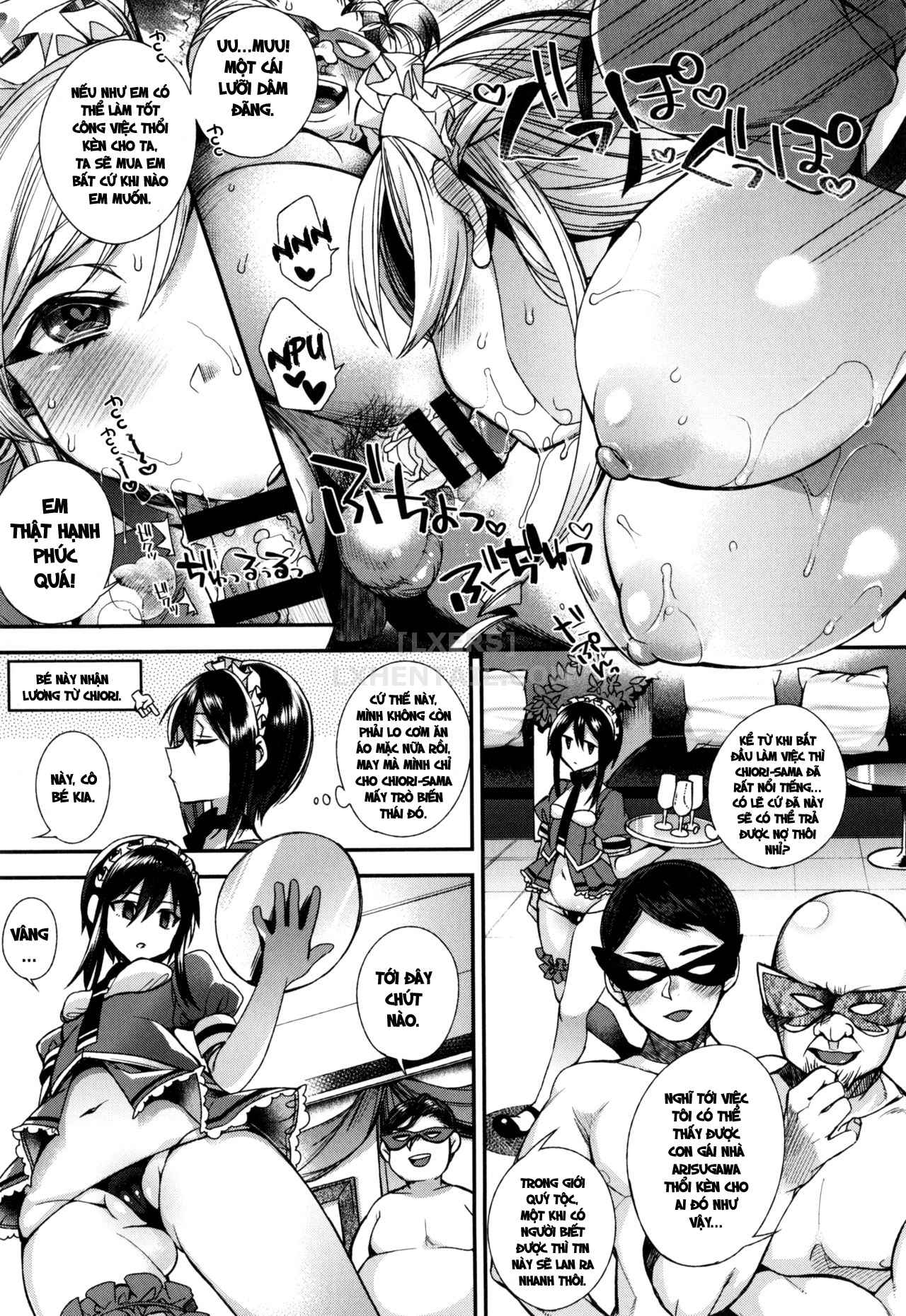 Đọc truyện hentai Ojou-Sama To Maid No Midara Na Seikatsu - Chap 4