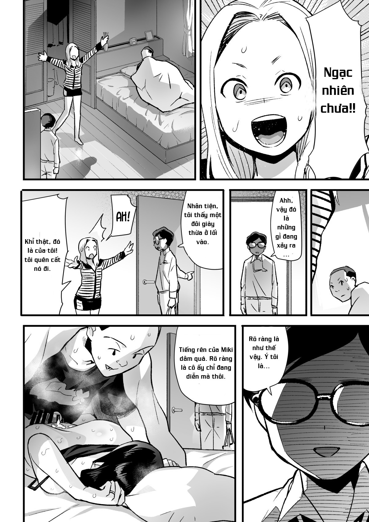 Đọc truyện hentai Danna no Me no Mae de Chitsunai Shasei - Oneshot