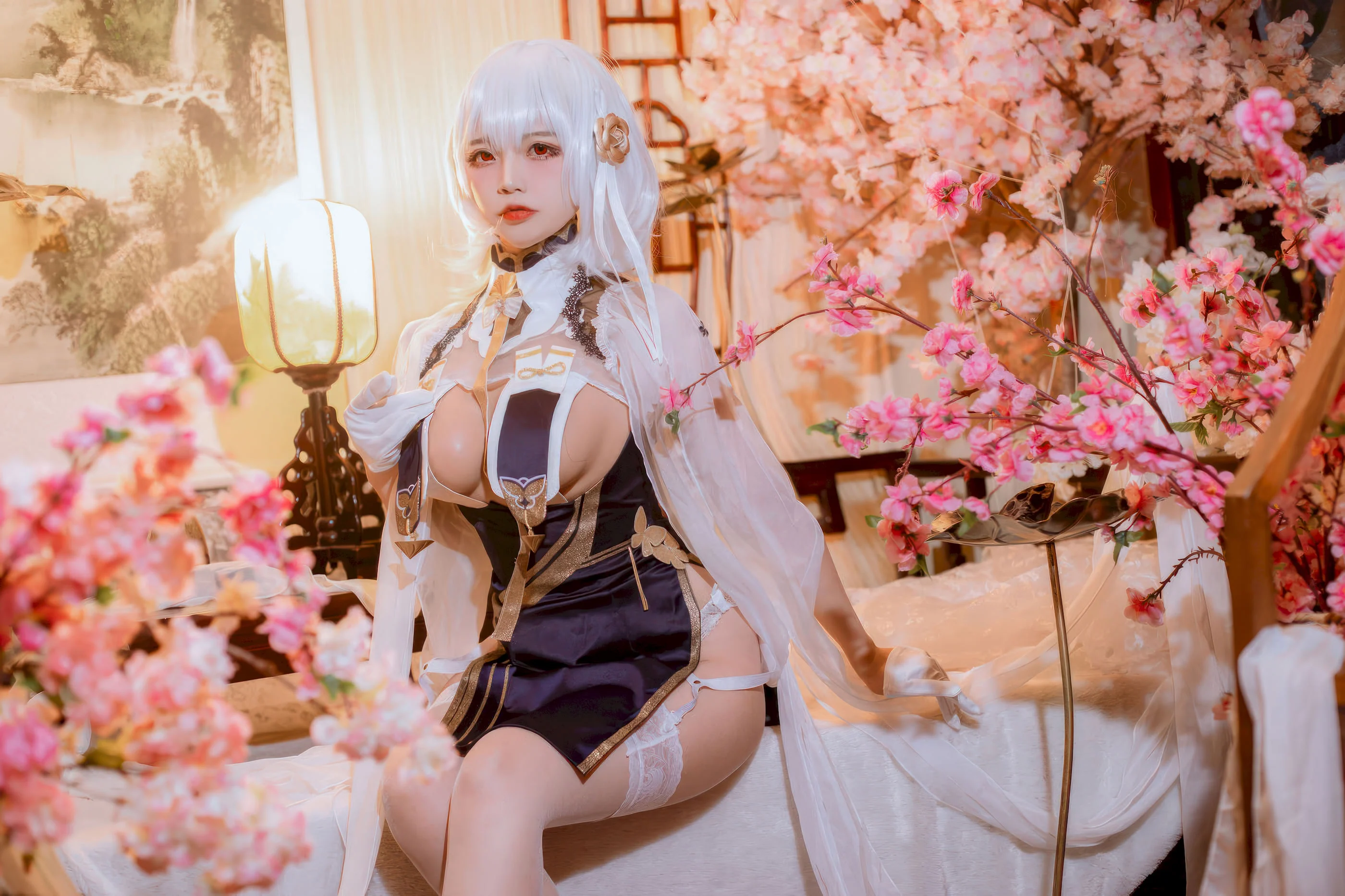 Đọc truyện hentai Tuyển tập Albums siêu phẩm Cosplay - Chap 1313 - Second Lieutenant Nisa - Azur Lane Sirius Cheongsam
