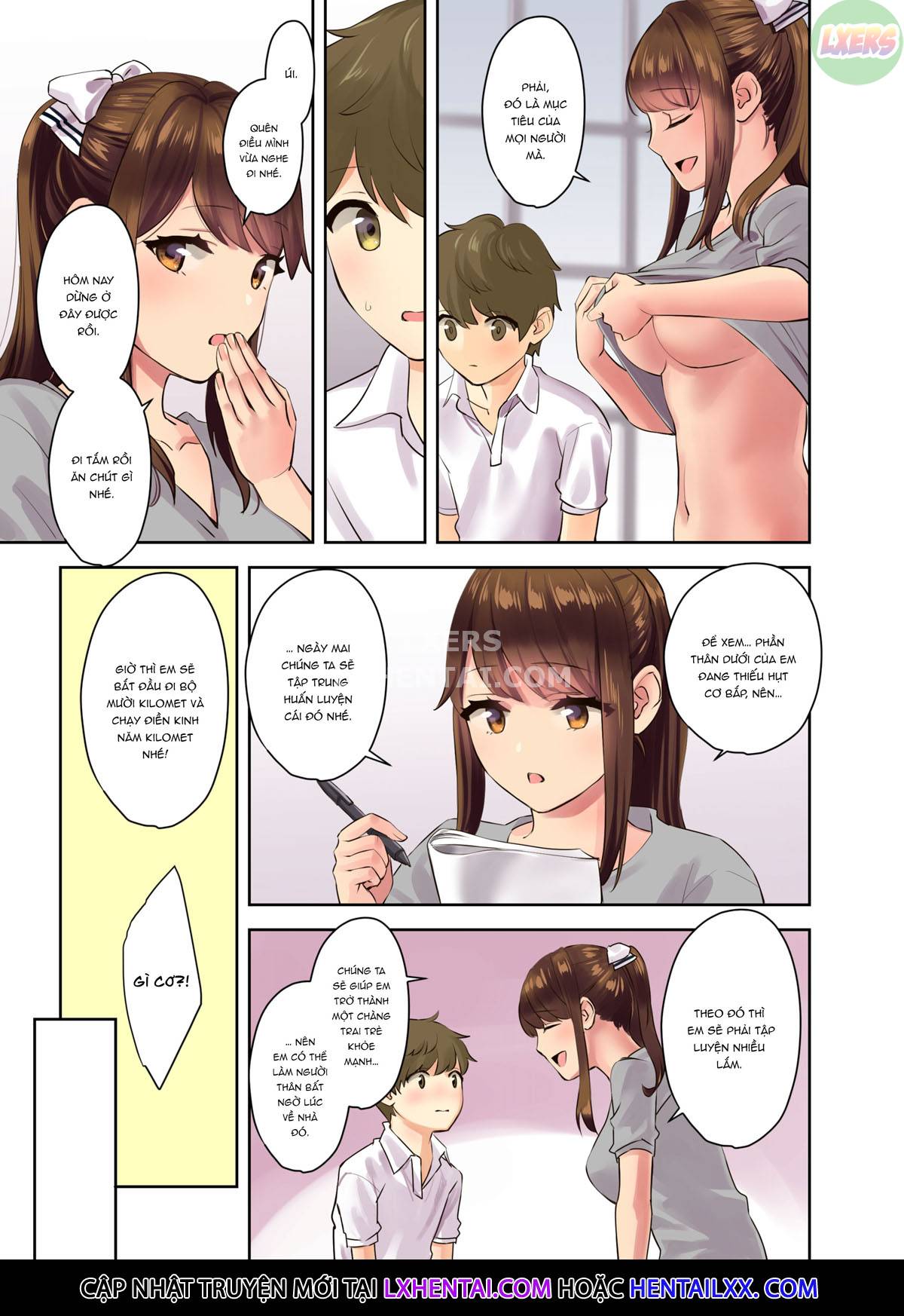 Đọc truyện hentai Câu chuyện về cuộc huẩn luyện thể chất với các chị gái của tôi - Oneshot - Không che