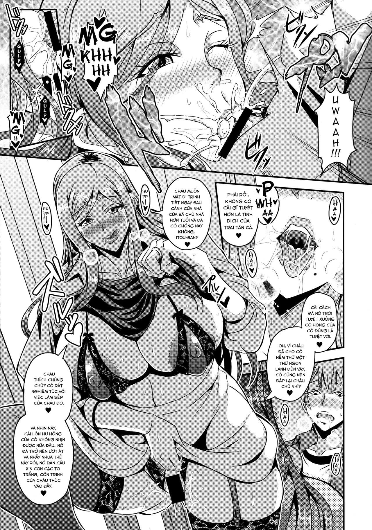 Đọc truyện hentai Cô nội trợ nhà bên là succubus - Oneshot