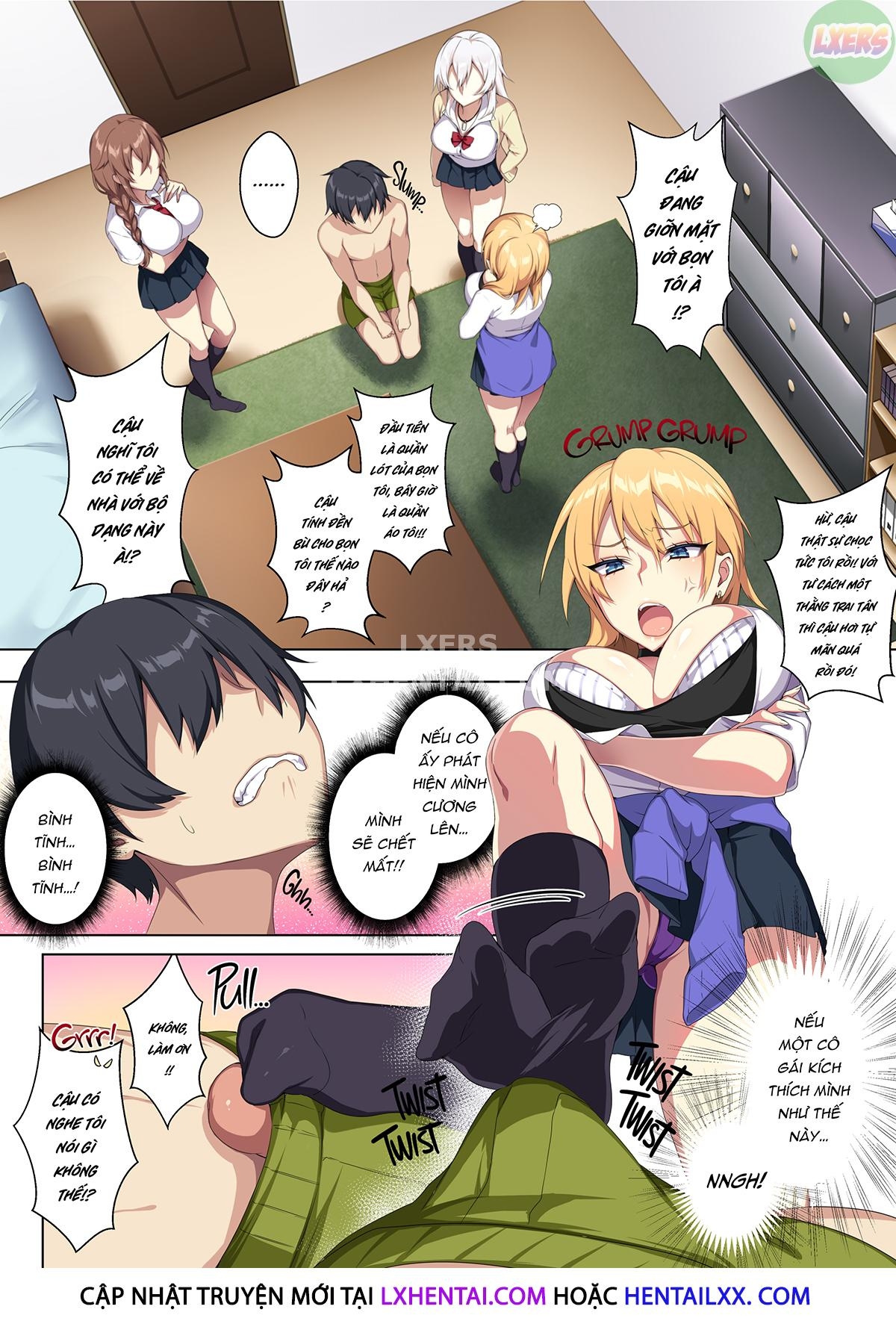 Đọc truyện hentai Gyarus in My Room for a Fuckfest - Oneshot