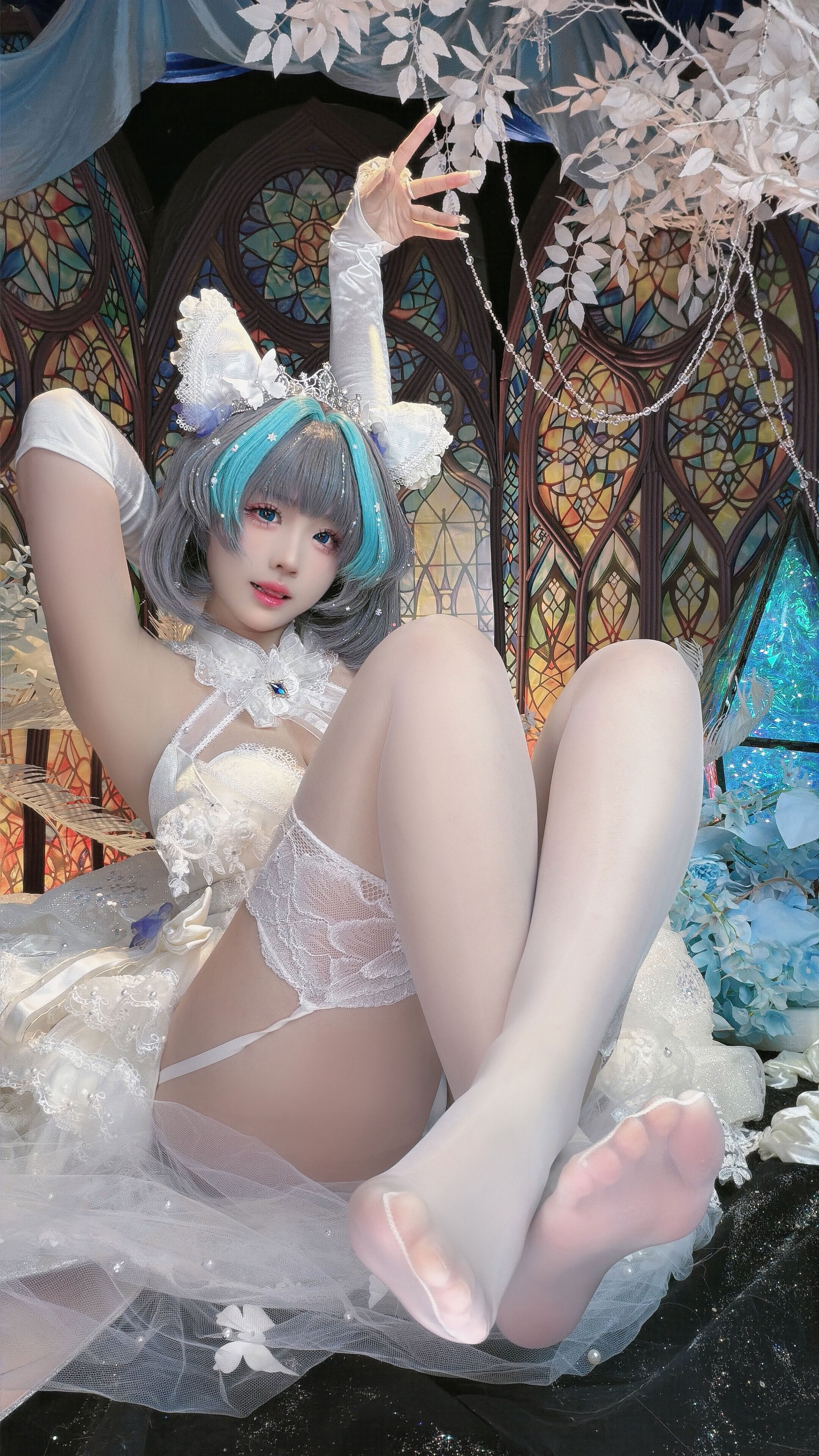 Đọc truyện hentai Tuyển tập Albums siêu phẩm Cosplay - Chap 1371 - Mikomikoww - Bride Cheshire