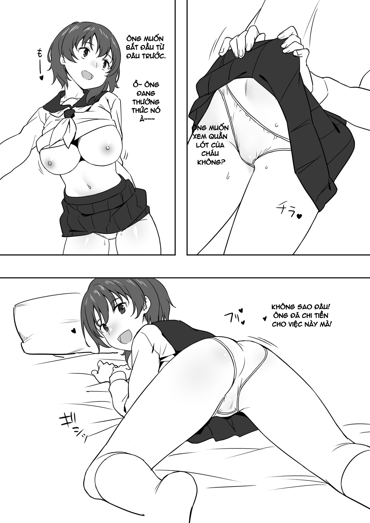 Đọc truyện hentai Nữ sinh và ông già - Oneshot