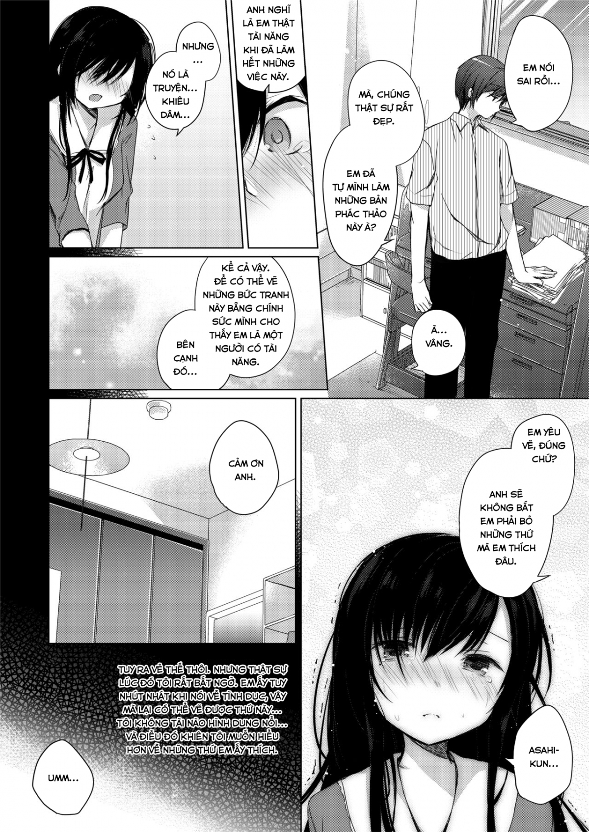 Đọc truyện hentai Ero Doujin Sakka no Boku no Kanojo wa Uwaki nante Shinai - Oneshot