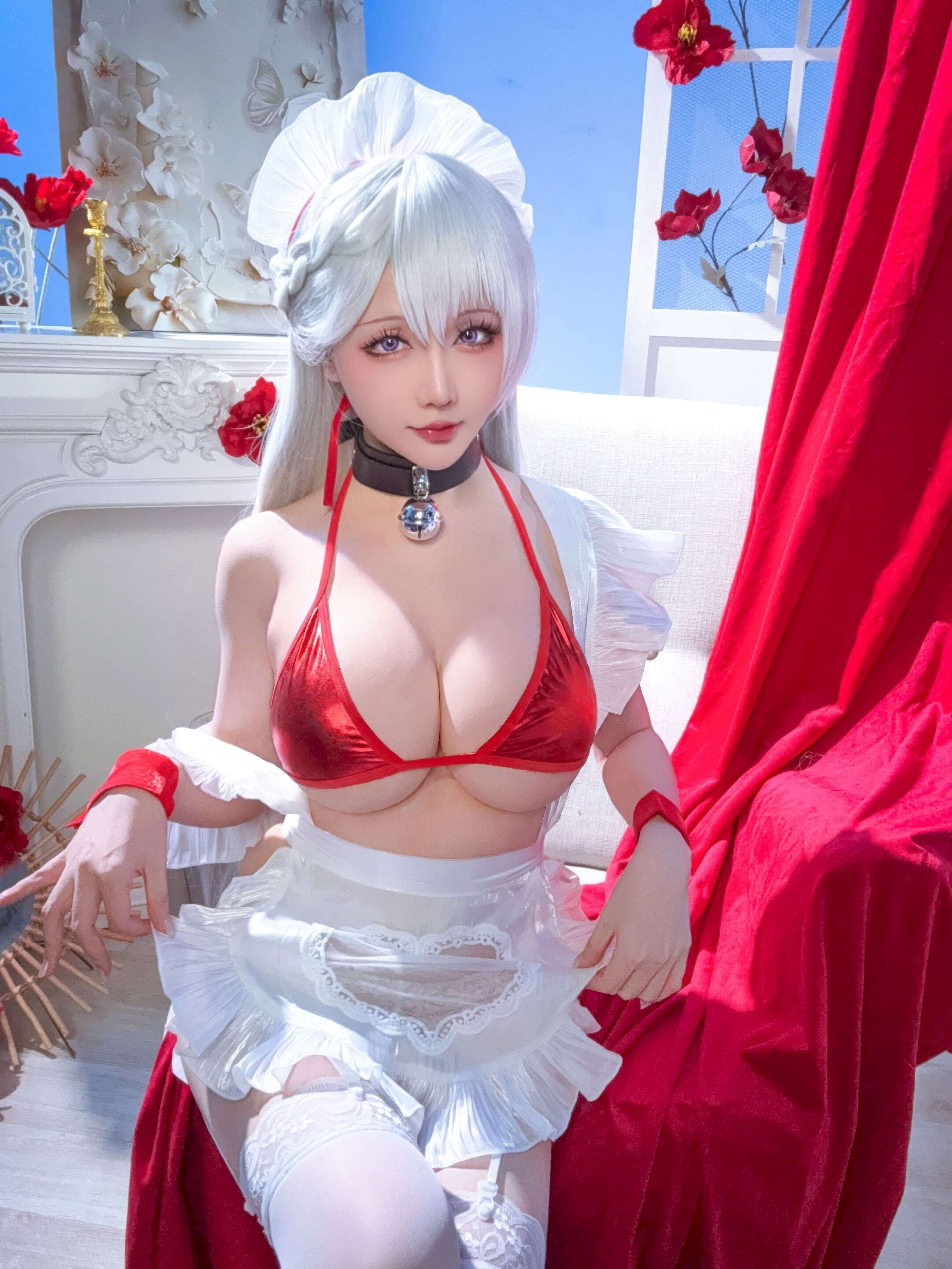 Đọc truyện hentai Tuyển tập Albums siêu phẩm Cosplay - Chap 1434 - Starry Night - (First Half) Azur Lane Belfast