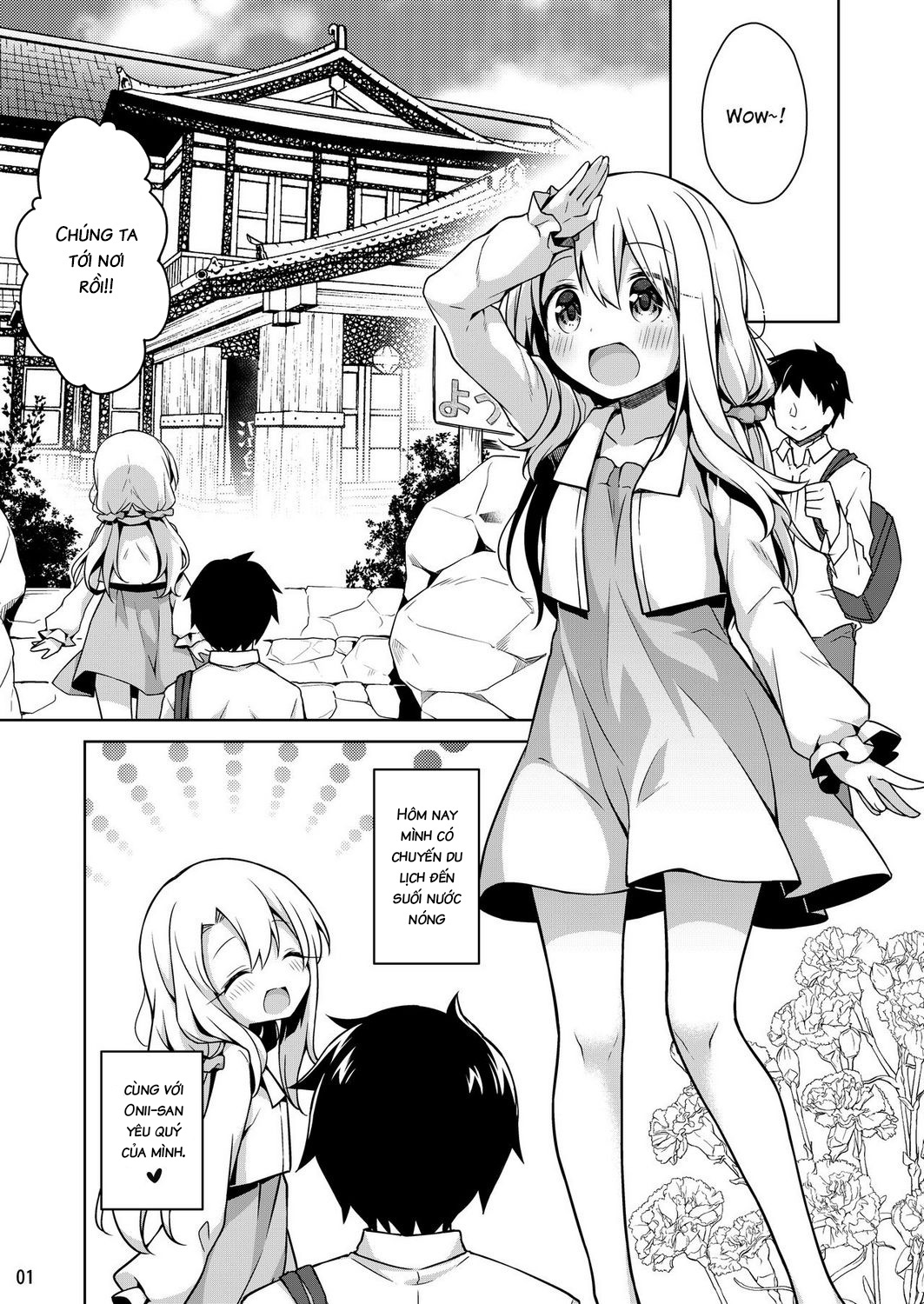 Đọc truyện hentai Entering The Hot Spring With Illya - Oneshot