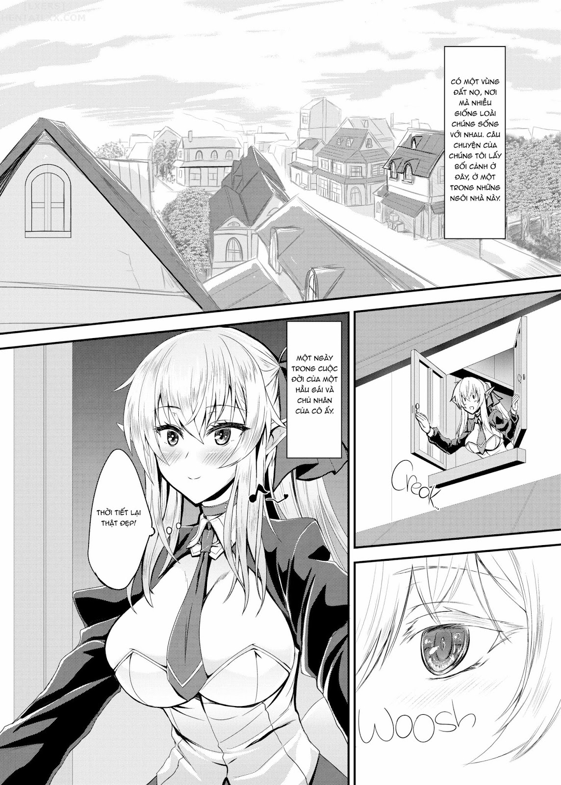 Đọc truyện hentai I Love You So, Young Master! - Chap 1 - I Want to Enjoy Wild Sex with My Elf Maid-