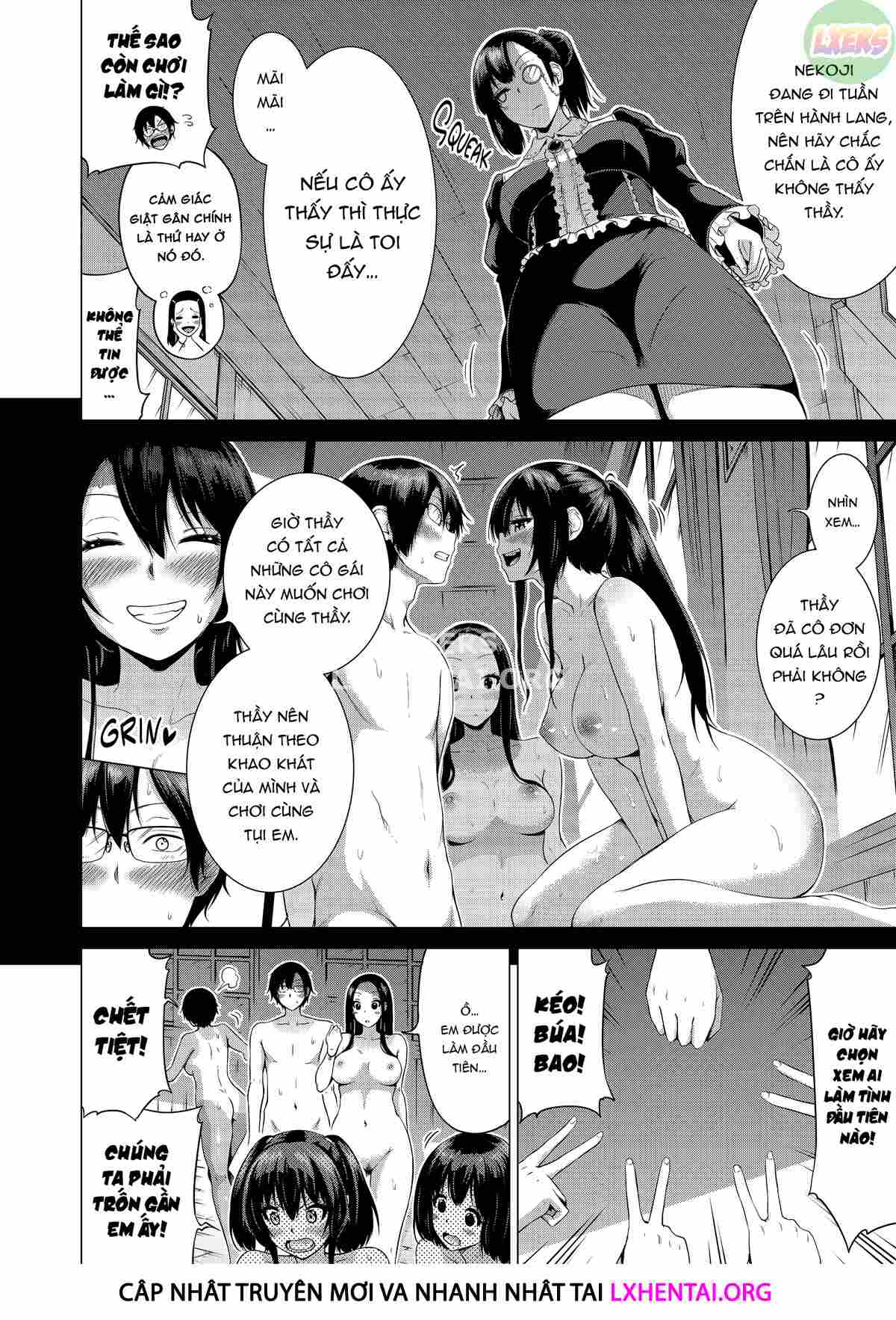Đọc truyện hentai Nanaka no Rakuen ~Inaka no Gakkou de Bishoujo Harem - Chap 3: Hide and Seek