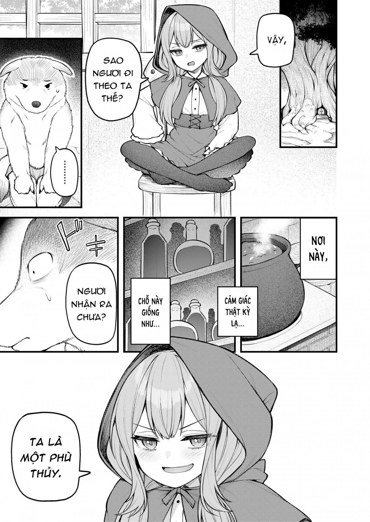 Đọc truyện hentai Cô bé quàng khăn đỏ và con sói bất tử - Bắt đầu