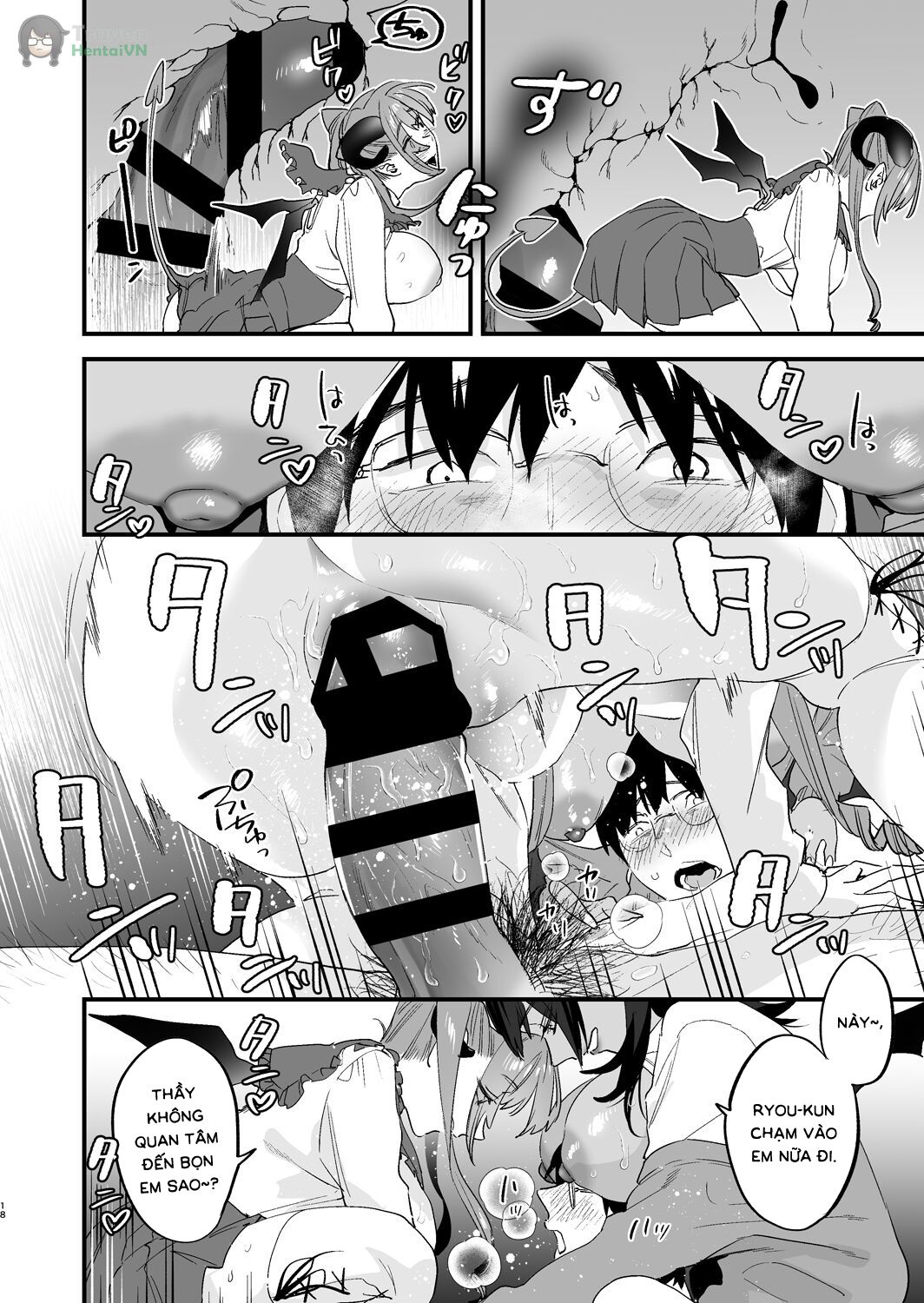 Đọc truyện hentai Koukan Ryuugakusei -Succubus-tachi to Boku - Oneshot