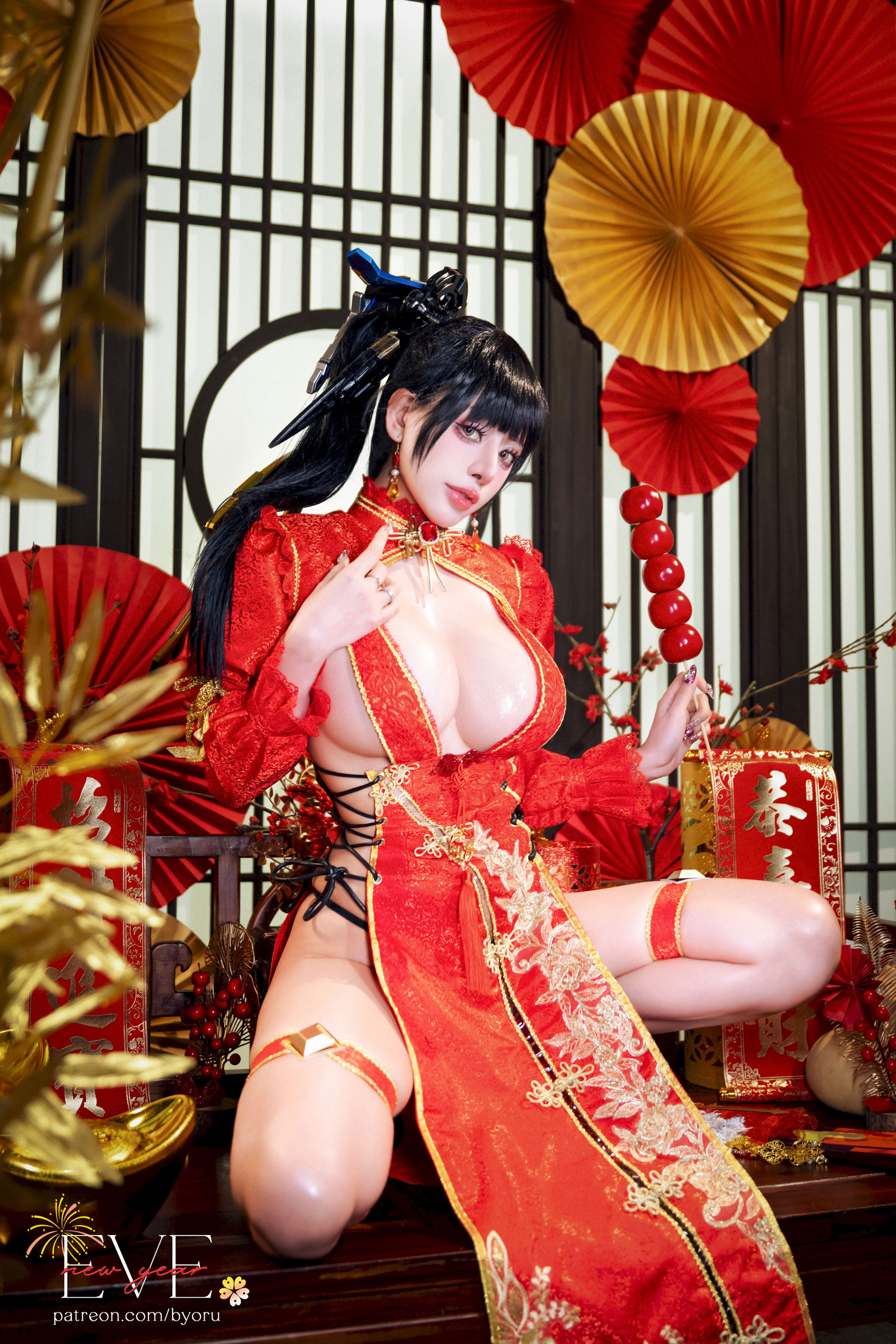 Đọc truyện hentai Tuyển tập Albums siêu phẩm Cosplay - Chap 1391 - Byoru - Eve New Year Qipao