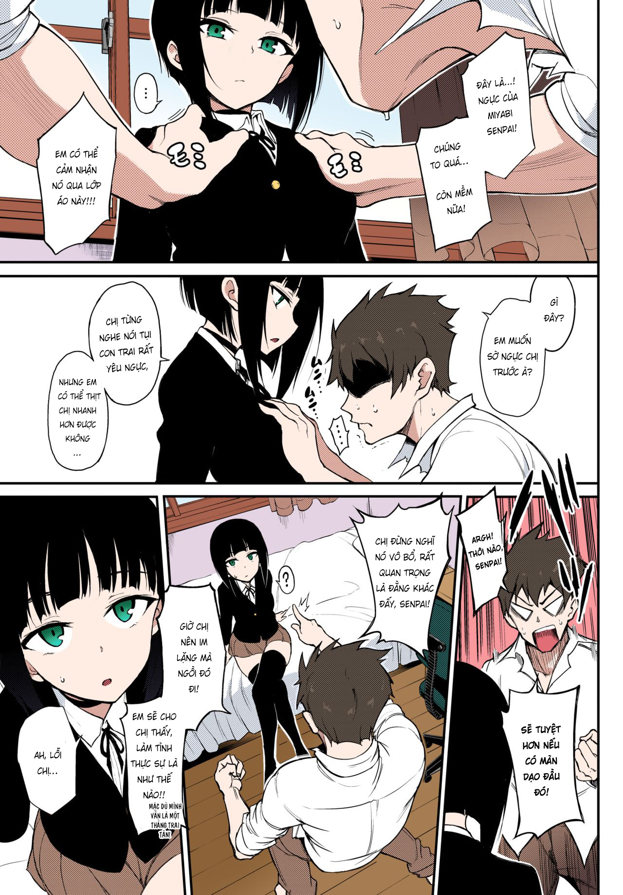 Đọc truyện hentai Senpai Lạnh Lùng ❤ - Chap 1: Full color