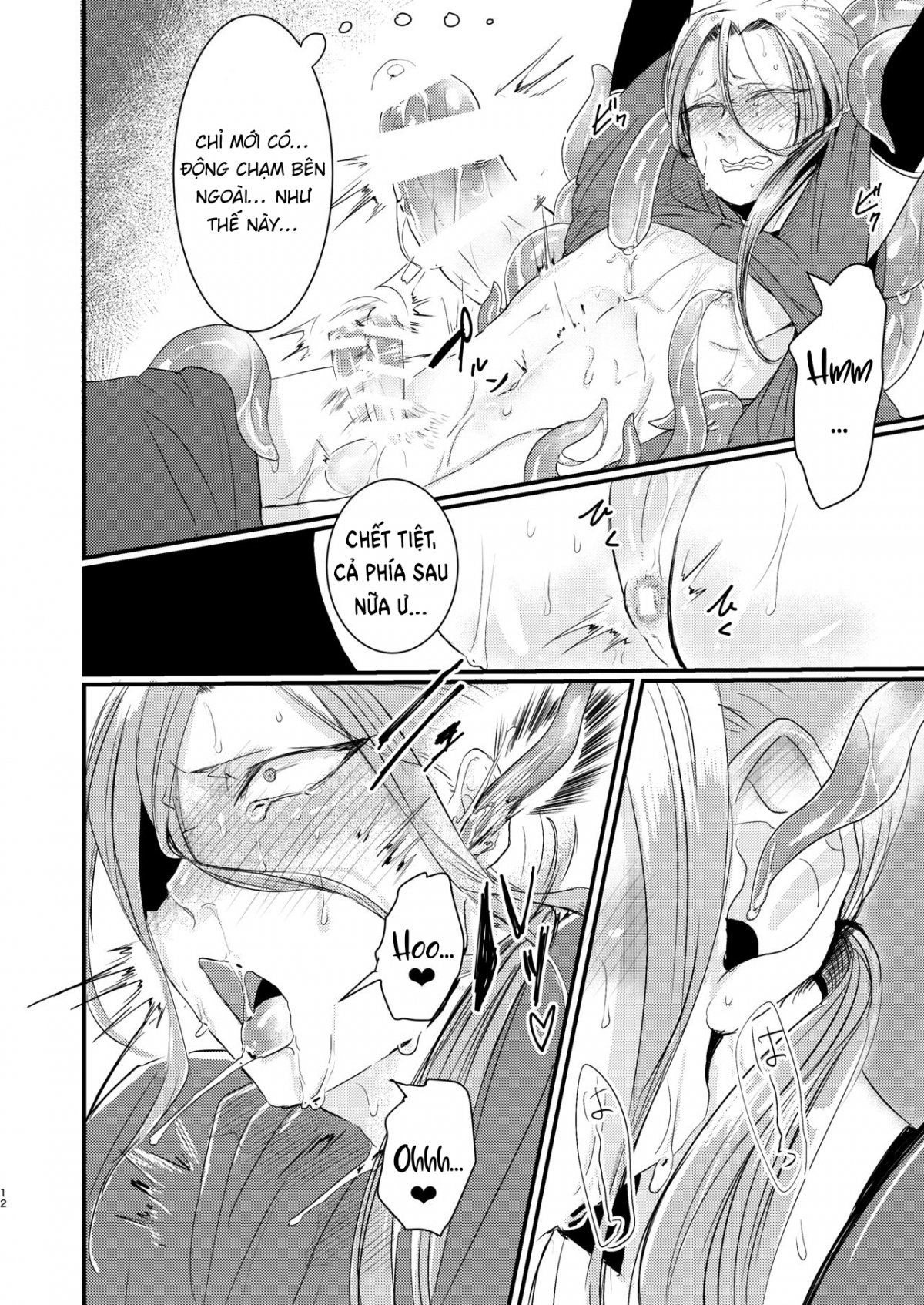 Đọc truyện hentai Câu chuyện về nam pháp sư bị xúc tu chơi - Oneshot