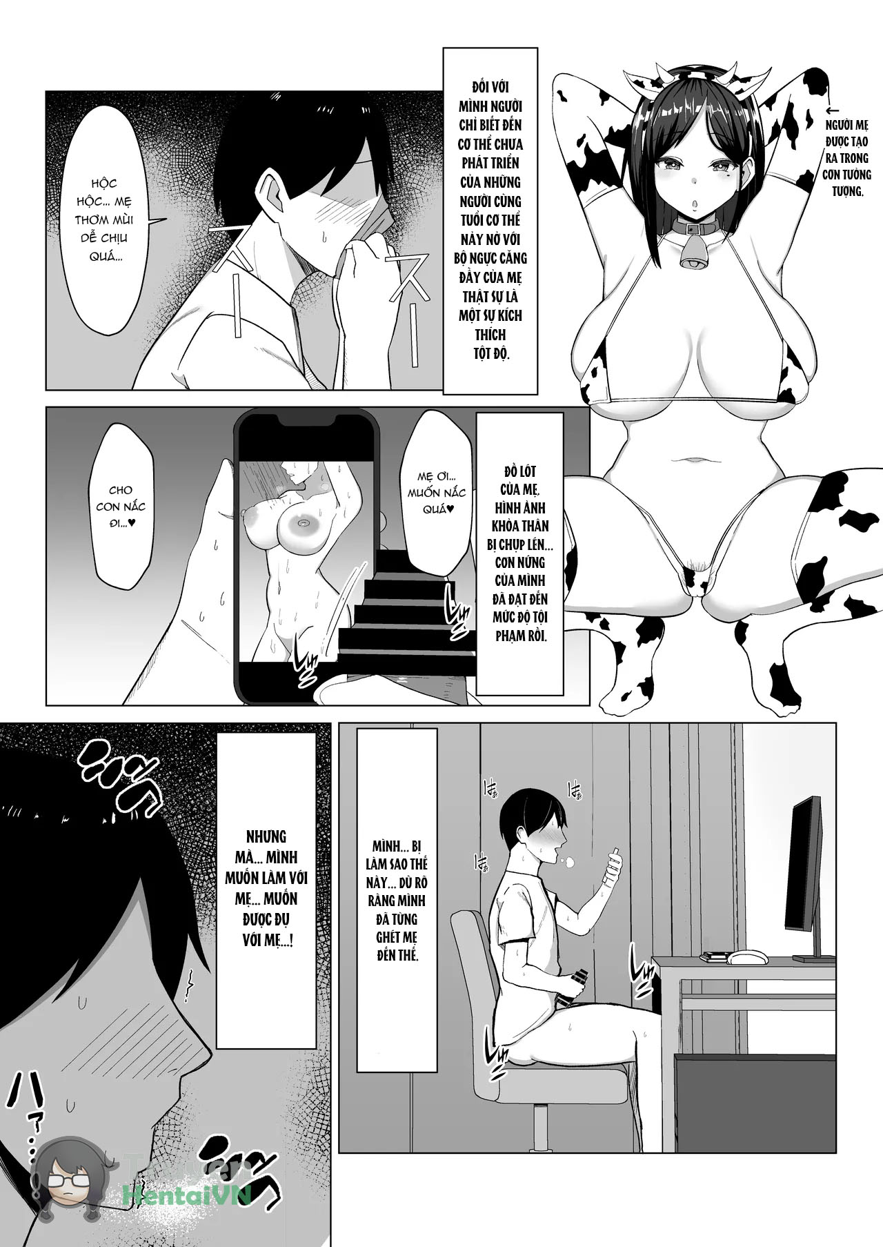 Đọc truyện hentai Kaa-chan to Sex Shinai to Derarenai Heya ~Kuchiurusai Haha to Hankouki no Ore~ - Oneshot