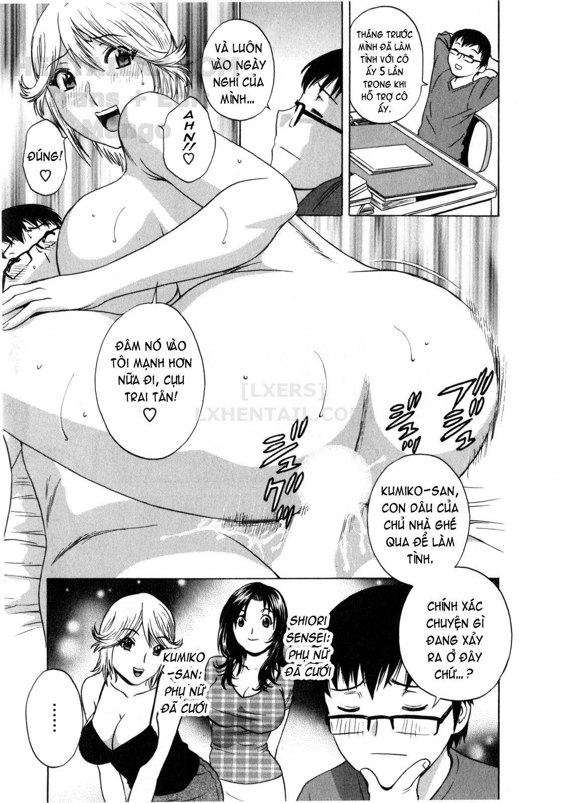 Đọc truyện hentai Life With Married Women Just Like A Manga - Chap 4