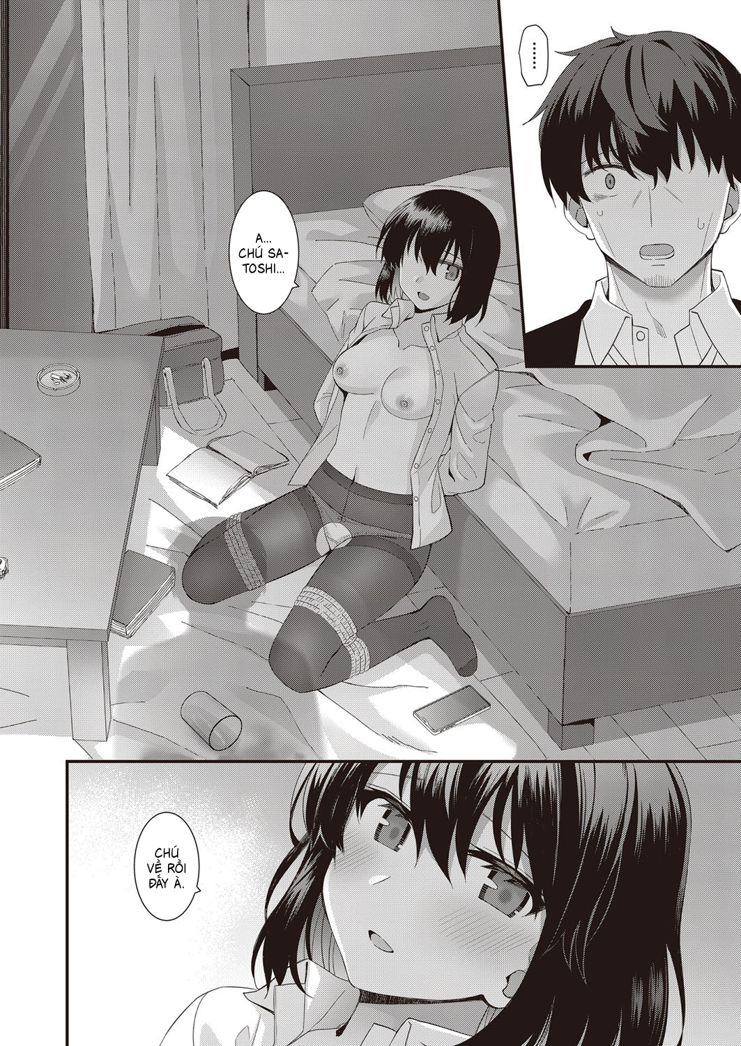 Đọc truyện hentai Bạn cùng phòng bỏ trốn - Oneshot