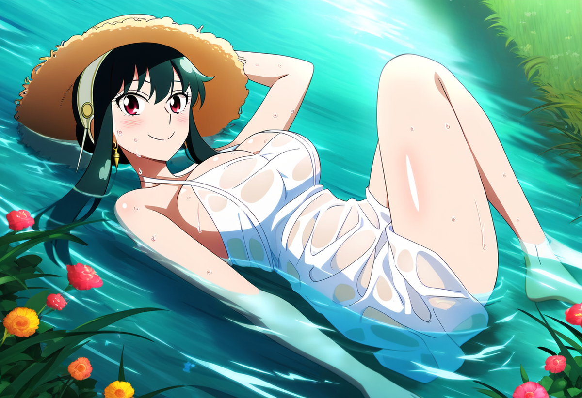 Đọc truyện hentai Tuyển tập Albums Art hentai - Chap 322 - Yor Forger AI illustration straw hat