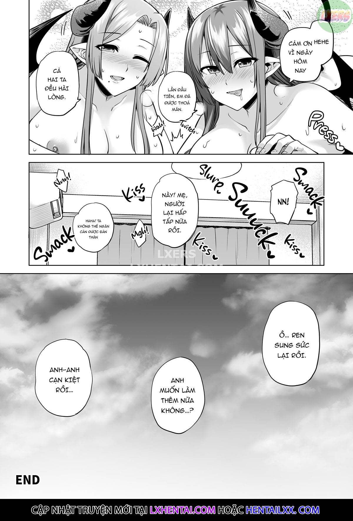 Đọc truyện hentai Những quý cô Succubus trong sứ mệnh vắt sữa - Oneshot