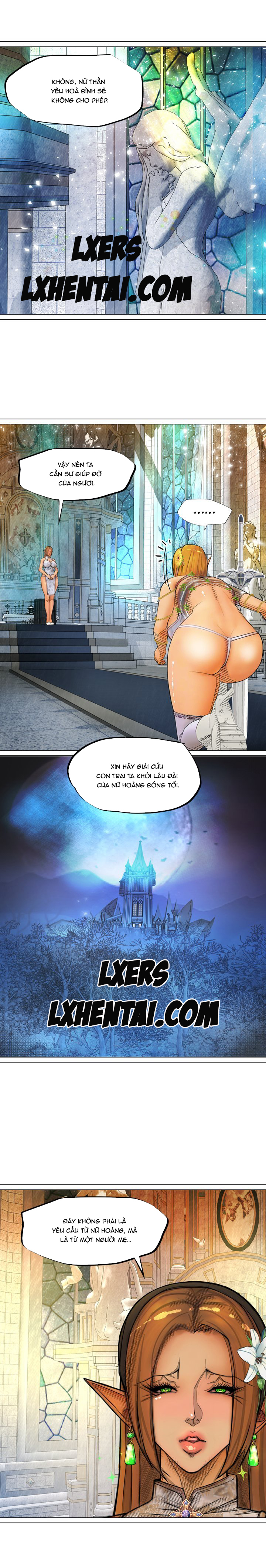 Đọc truyện hentai Nữ Hoàng Dark Elf Và Nô Lệ Orc - Chap 9