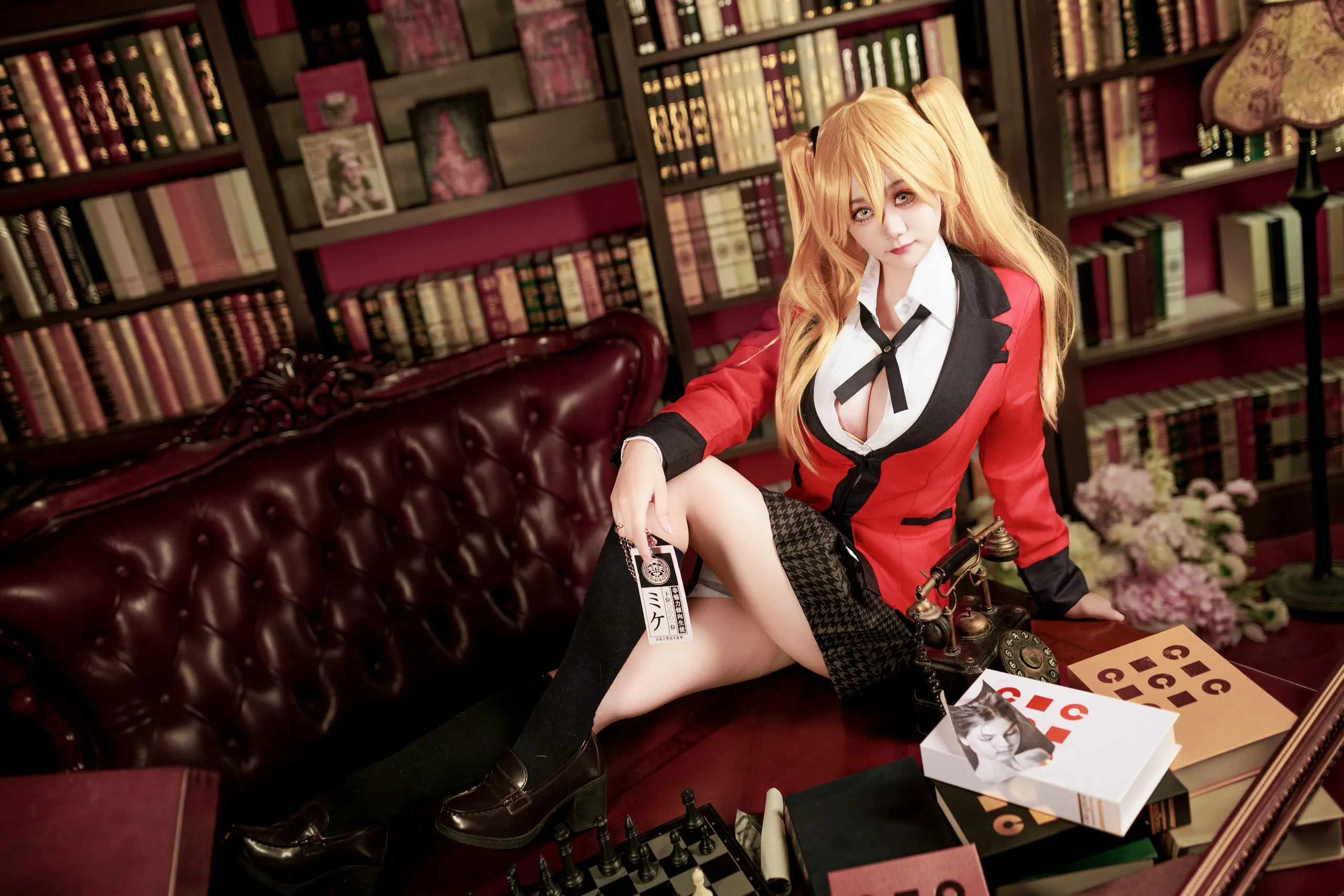 Đọc truyện hentai Tuyển tập Albums siêu phẩm Cosplay - Chap 1109 - A Xuexue - Kakegurui Saotome Meiari Uniform