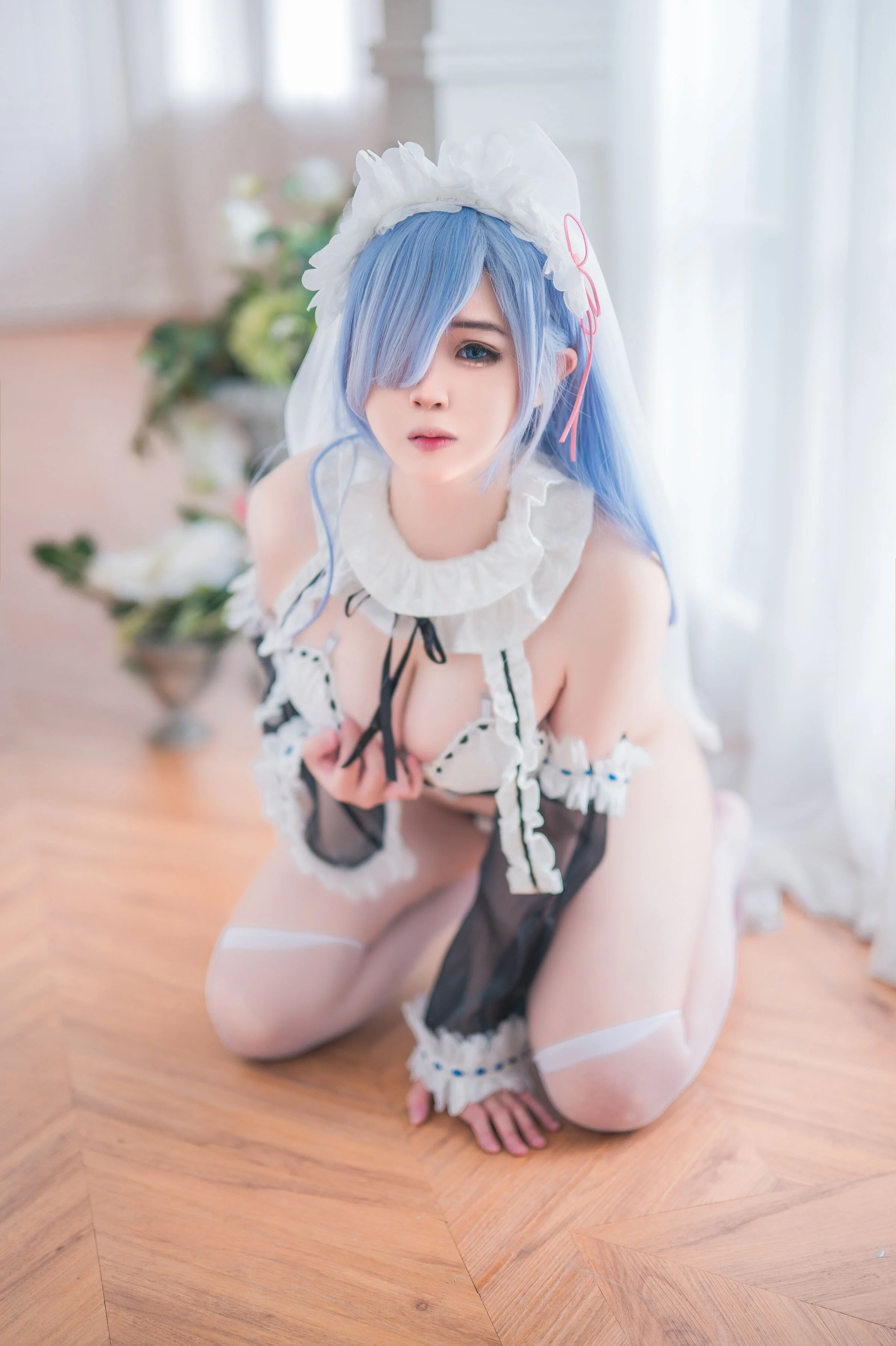 Đọc truyện hentai Tuyển tập Albums siêu phẩm Cosplay - Chap 448 - [Nanaki] Rem Long Hair