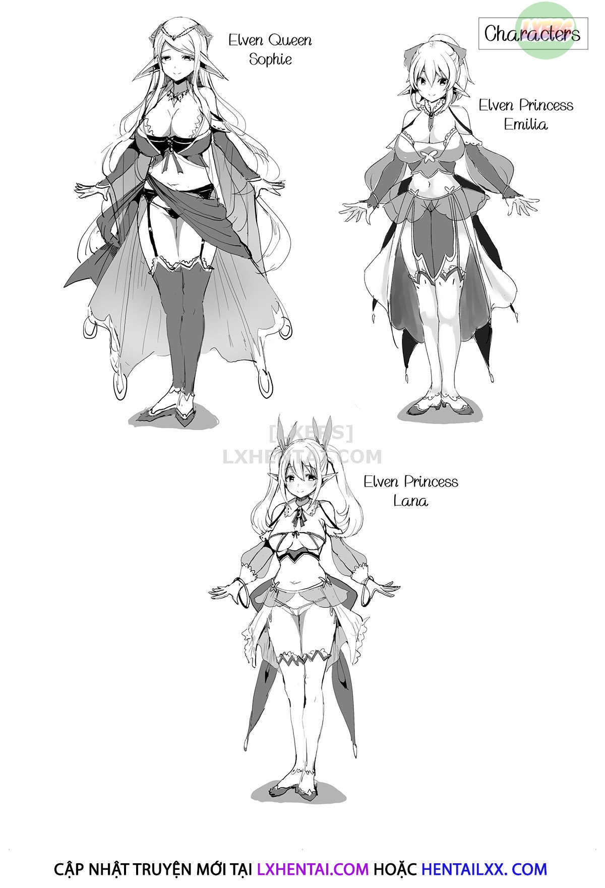 Đọc truyện hentai Elf Harem - Oneshot