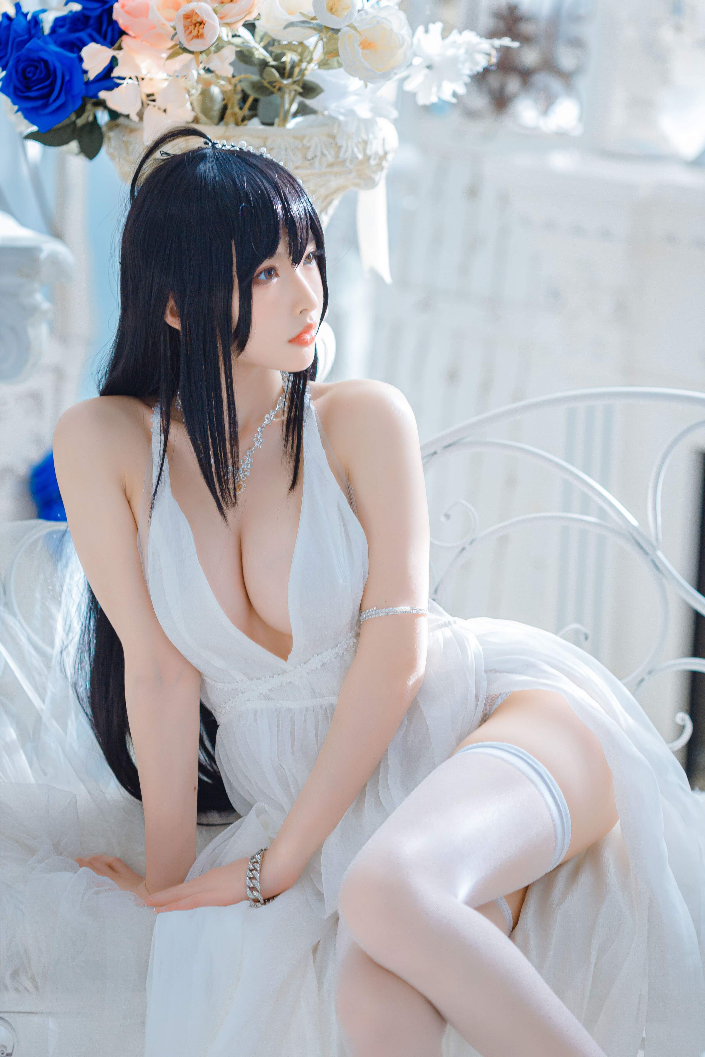 Đọc truyện hentai Tuyển tập Albums siêu phẩm Cosplay - Chap 525 - Shimizu Yuno - Taihou wedding dress