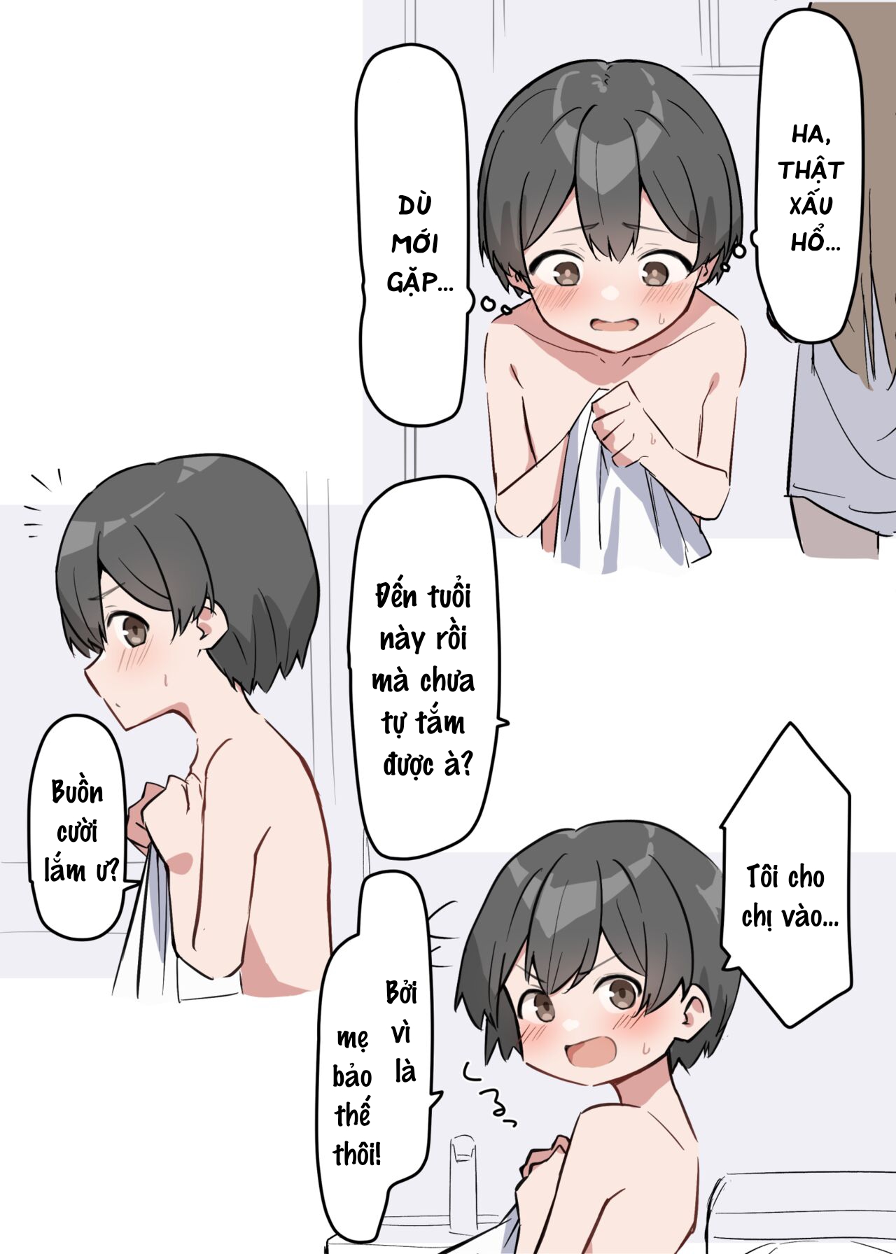 Đọc truyện hentai Saki-chan cùng cậu em trai shota - Chap 1