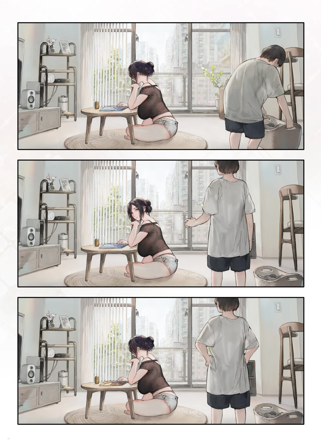 Đọc truyện hentai [COMEX (Zhen Lu)] The neighbor's wife seems bored at home on her day off [Digital] - Oneshot