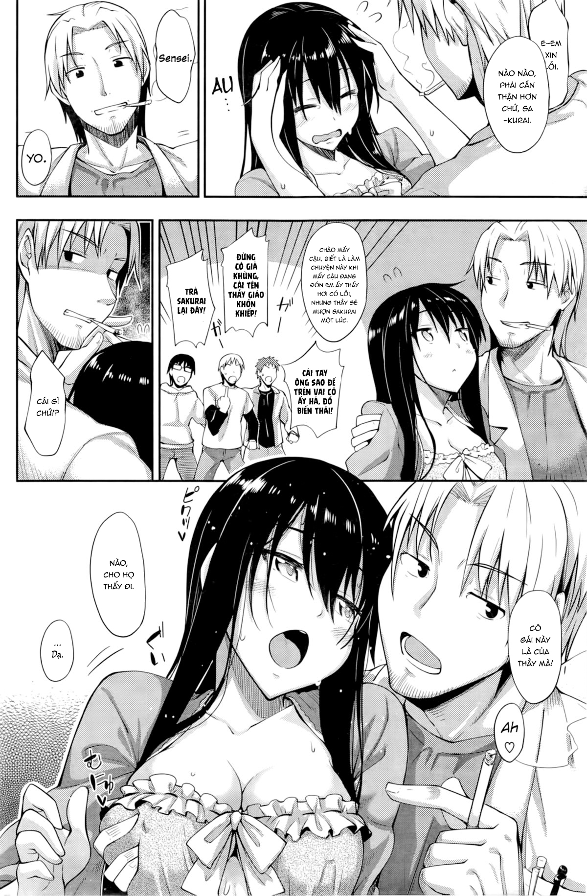 Đọc truyện hentai Thầy giáo may mắn và cô nữ sinh vâng lời - Oneshot