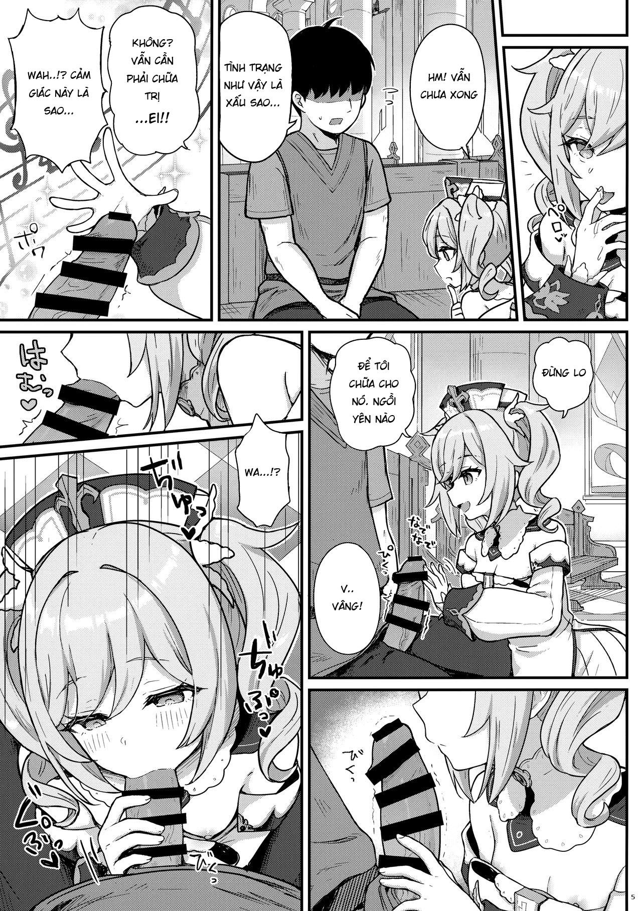 Đọc truyện hentai Barbara Gives You a Lewd Service - Oneshot