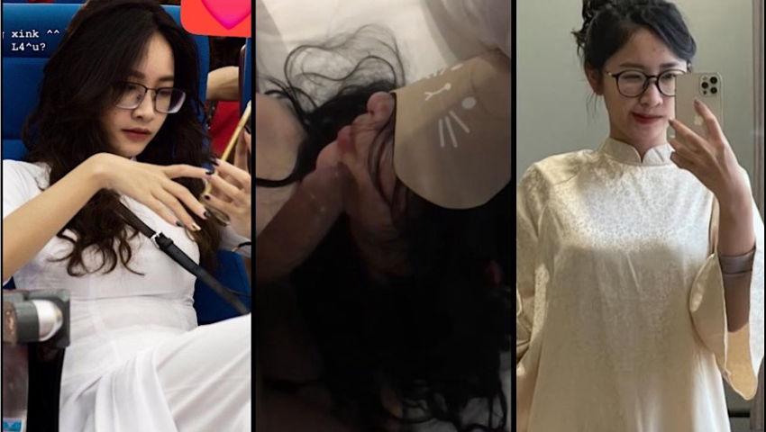 Trần Gia Như 2k cựu sinh viên kinh tế quốc dân NEU khoa BBae Lộ clip làm nô lệ tình dục bịt mắt địt rên la