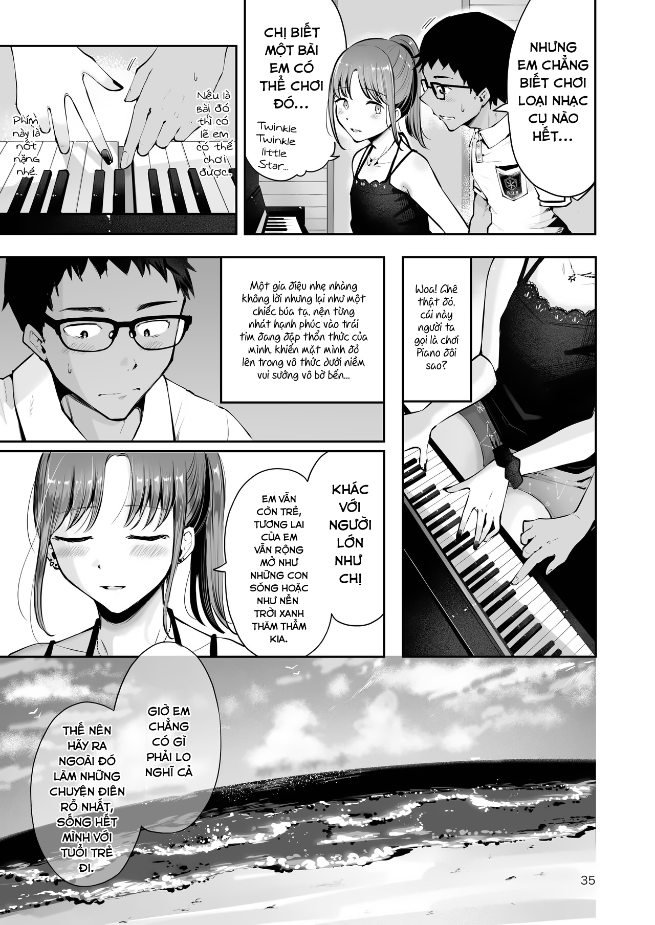 Đọc truyện hentai Chốn bình yên giữa trời xanh và biển rộng! - Oneshot