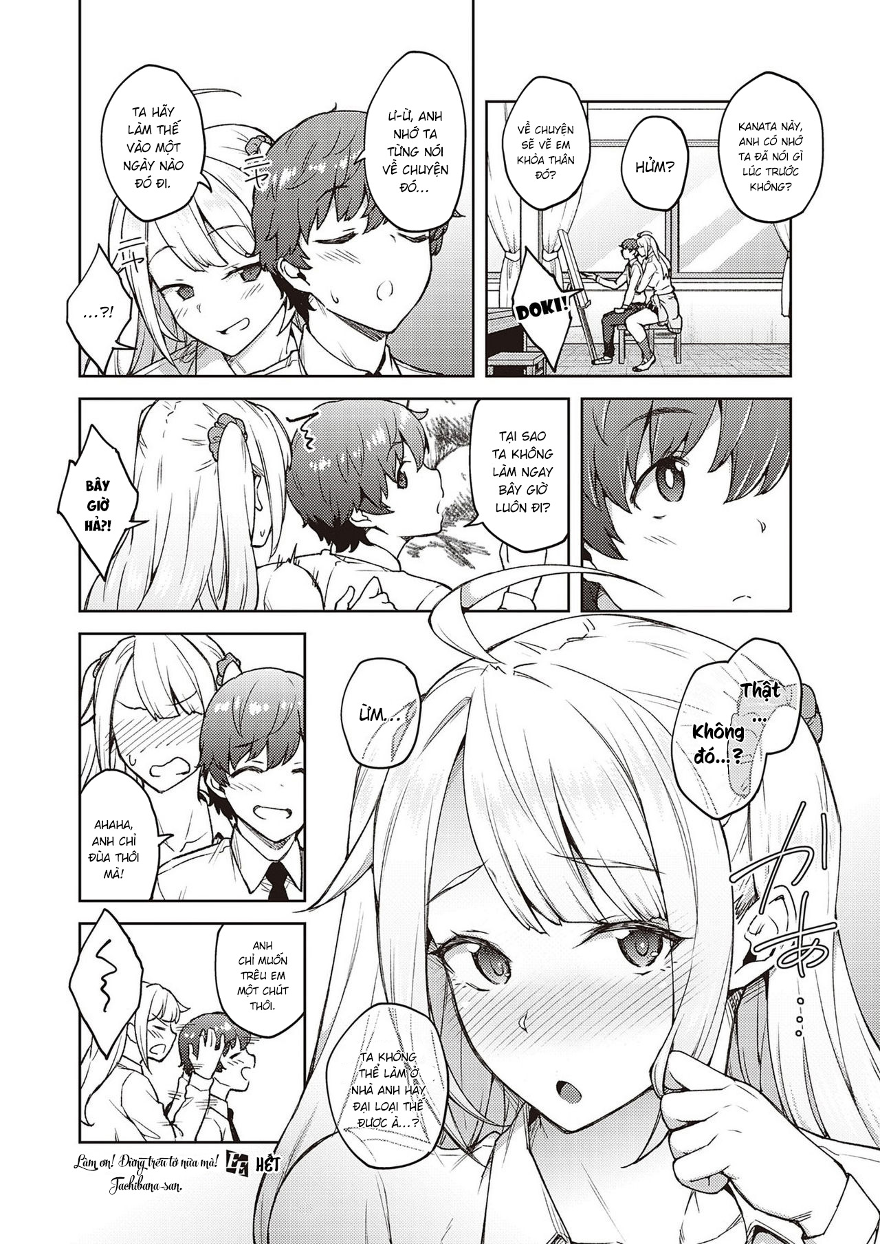 Đọc truyện hentai Làm ơn! Đừng trêu tớ nữa mà, Tachibana-san! - Oneshot