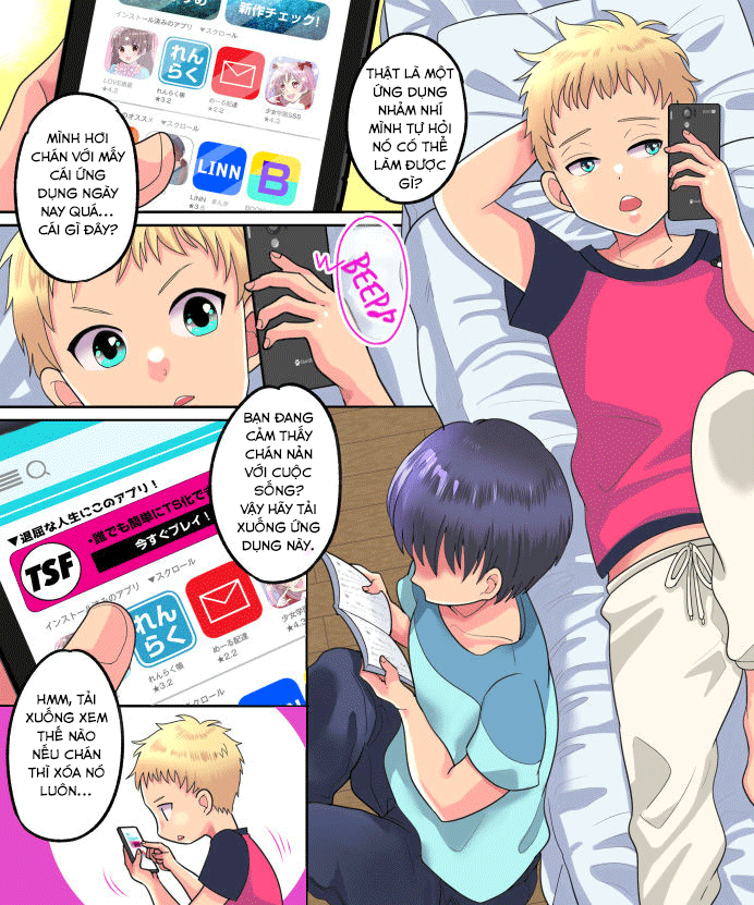 Đọc truyện hentai Trả đũa bằng ứng dụng TSF! - Oneshot