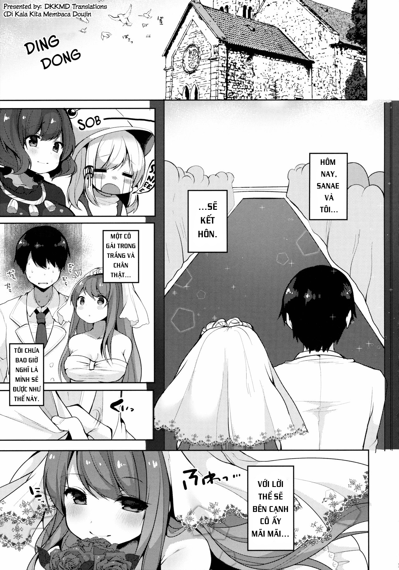Đọc truyện hentai Sanae-san to Sugosu Boku no Shinkon Seikatsu (Touhou Project) - Oneshot
