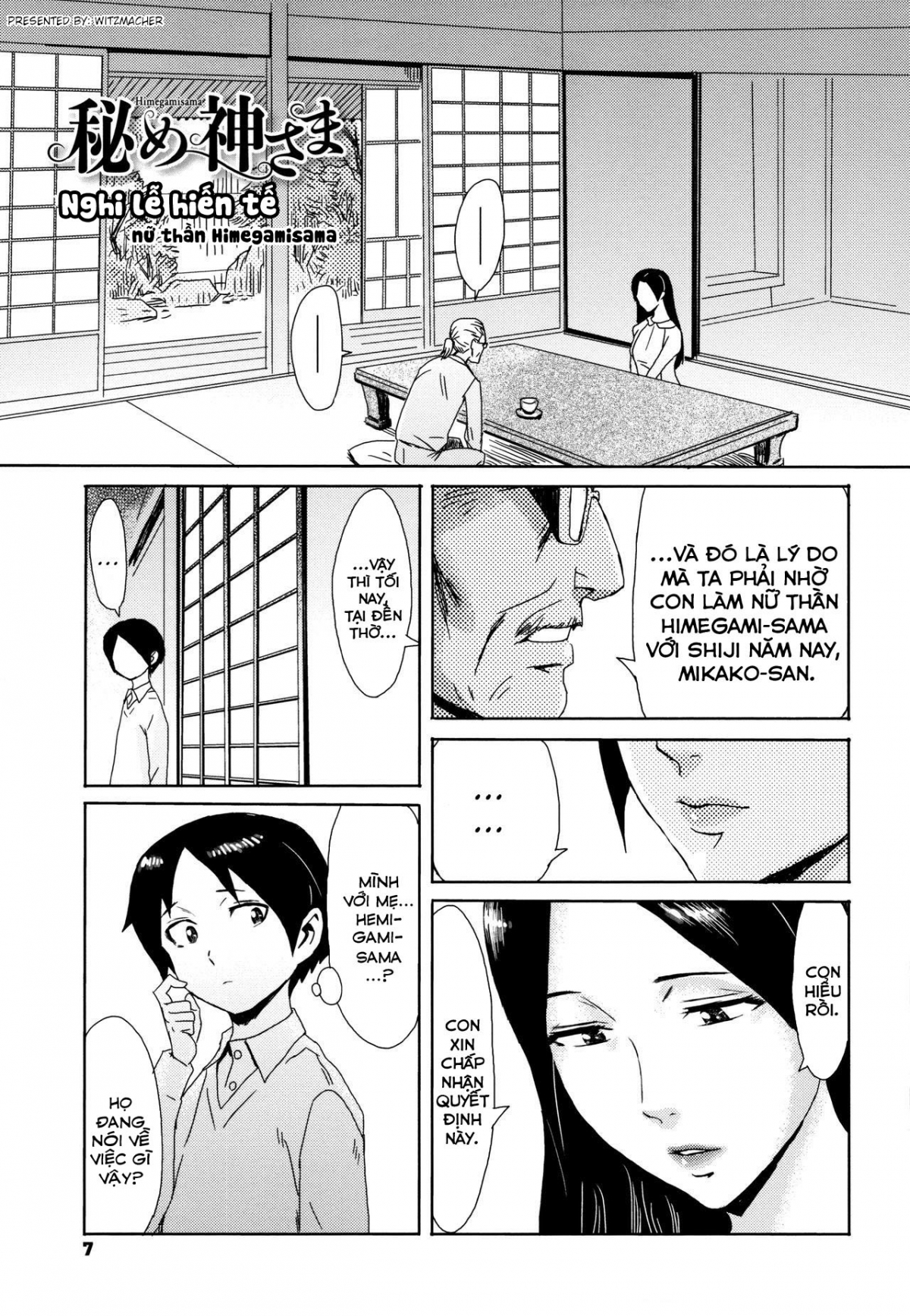 Đọc truyện hentai Nghi lễ hiến tế nữ thần Hamegami-sama - Oneshot