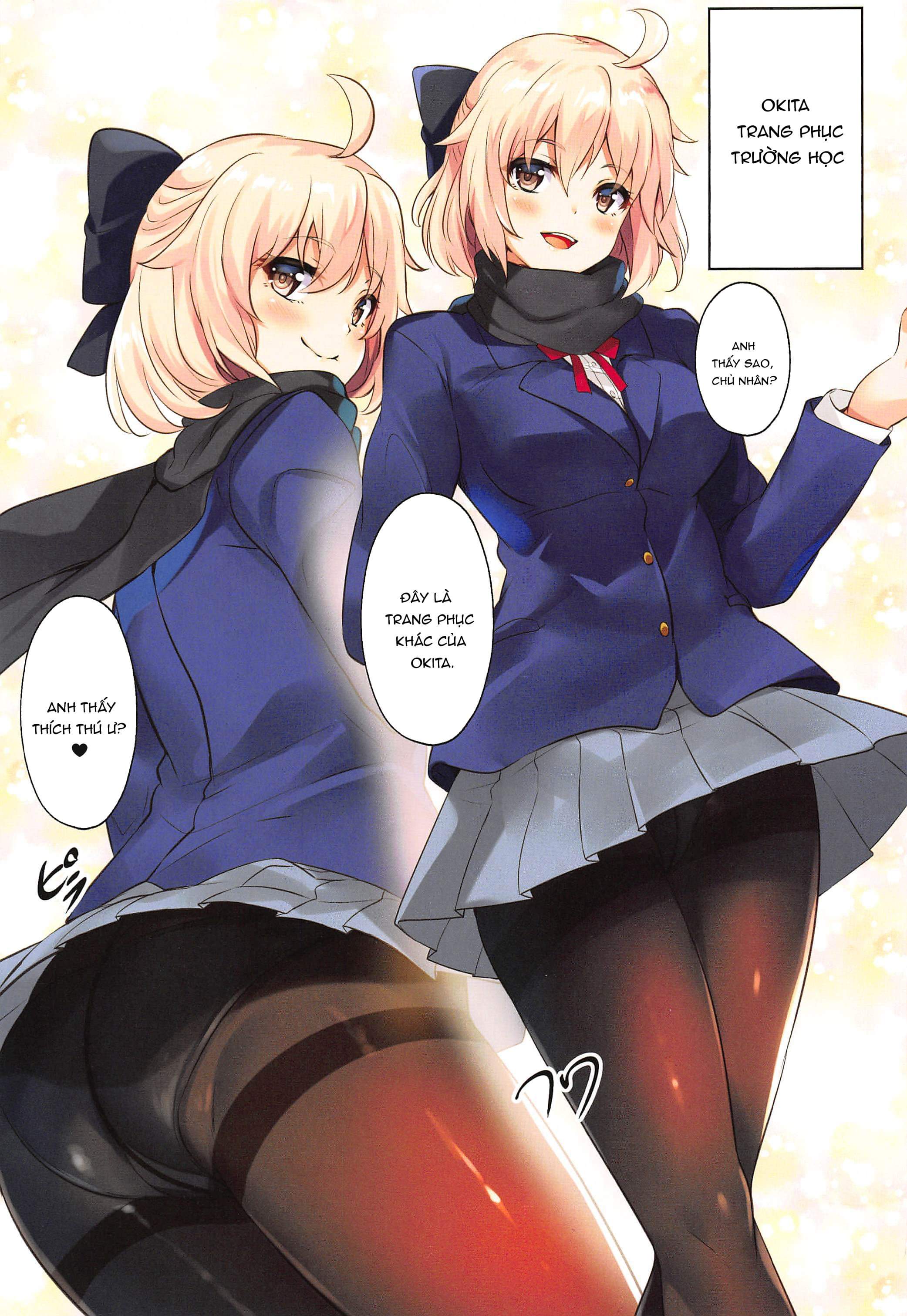 Đọc truyện hentai Chaldea Seifuku Bon with Tights (Fate/Grand Order) - Full Color