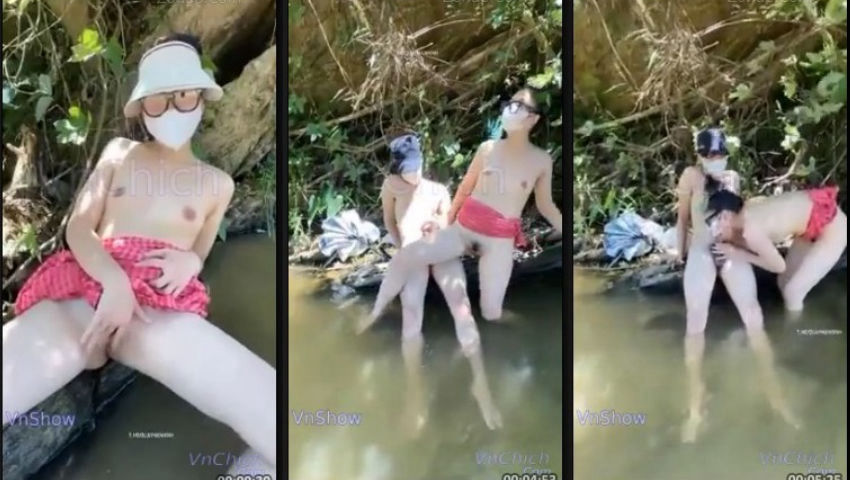 Trời nắng quá thì ta ra suối vào bụi cây làm tình chịch cho mát ~ Sex VnChich