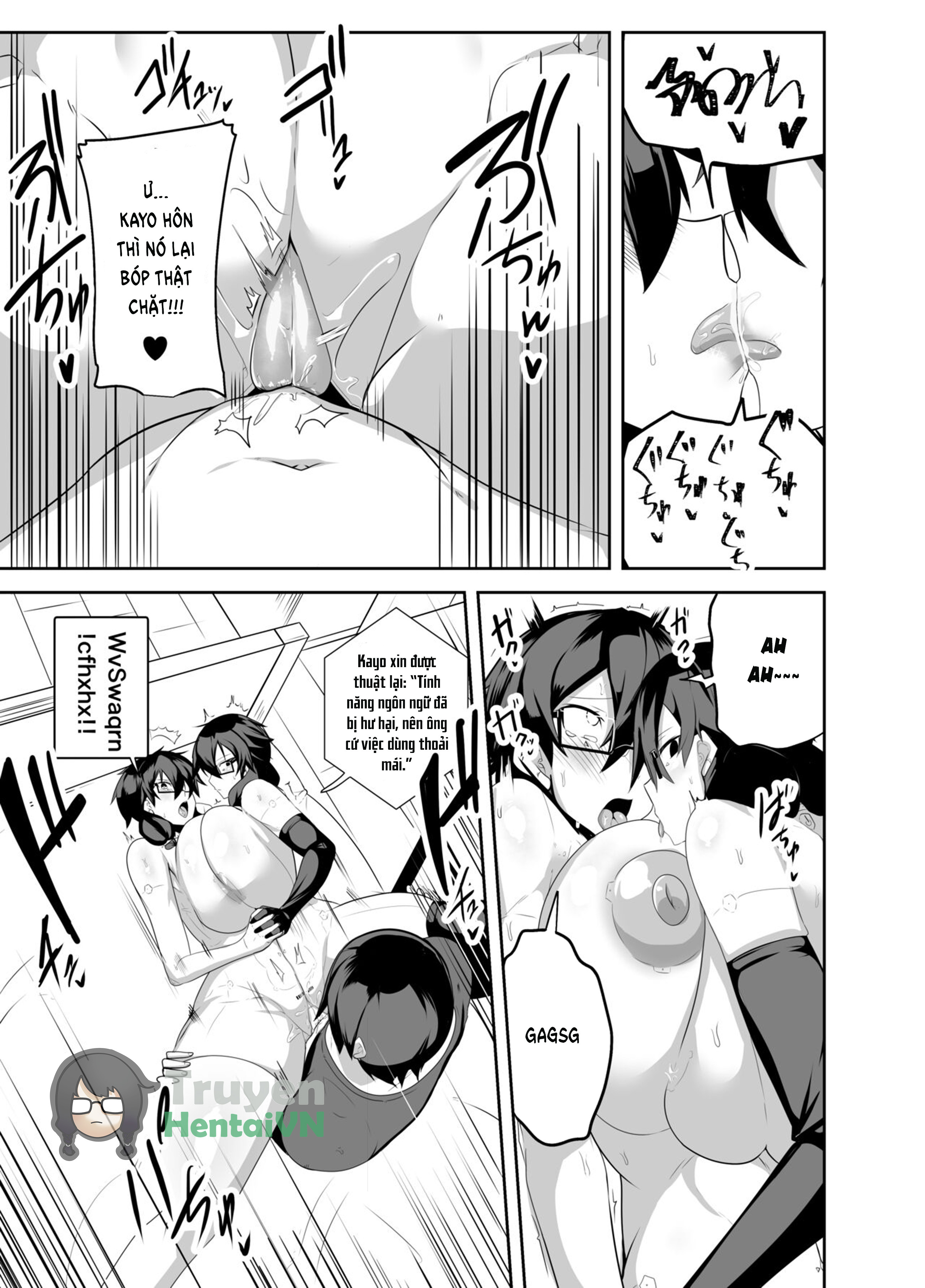 Đọc truyện hentai Android no Osananajimi Tachi to Chitsu Onahoecchi Suru Hanashi - oneshot
