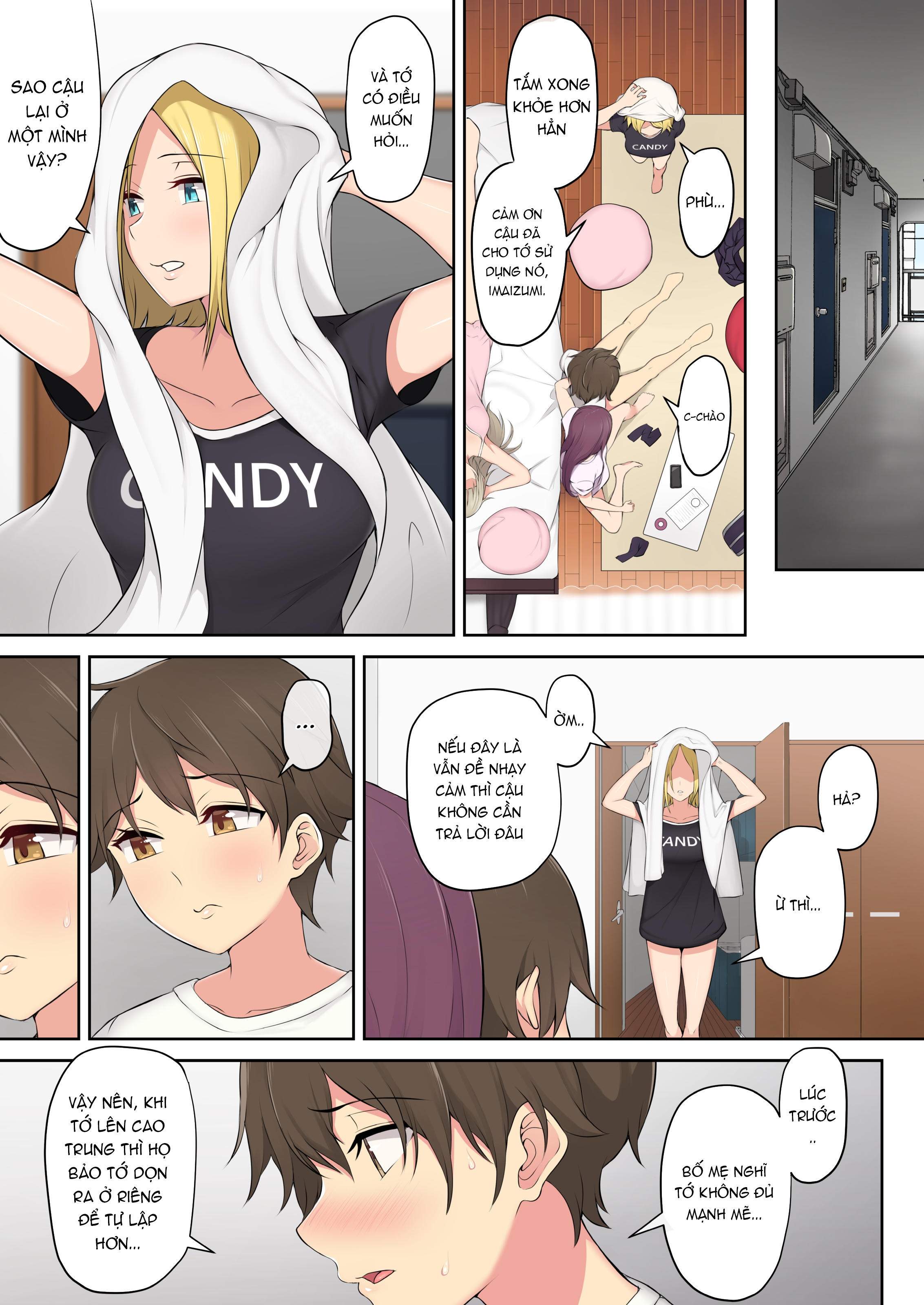 Đọc truyện hentai Imaizumi đưa cả bầy Gyaru về nhà mình - Chap 1